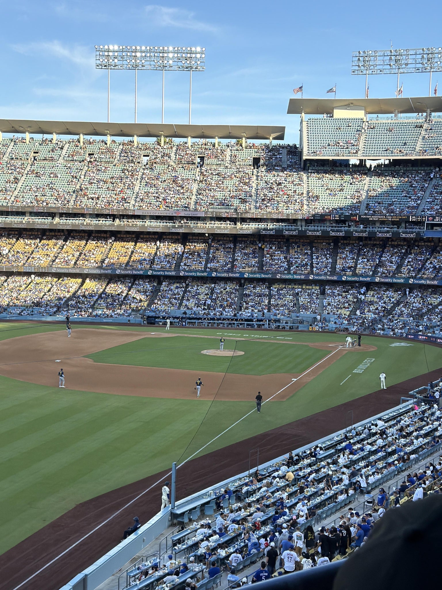 Real Fan View taken from Section 251 CL at UNIQLO Field at Dodger Stadium by Michael A