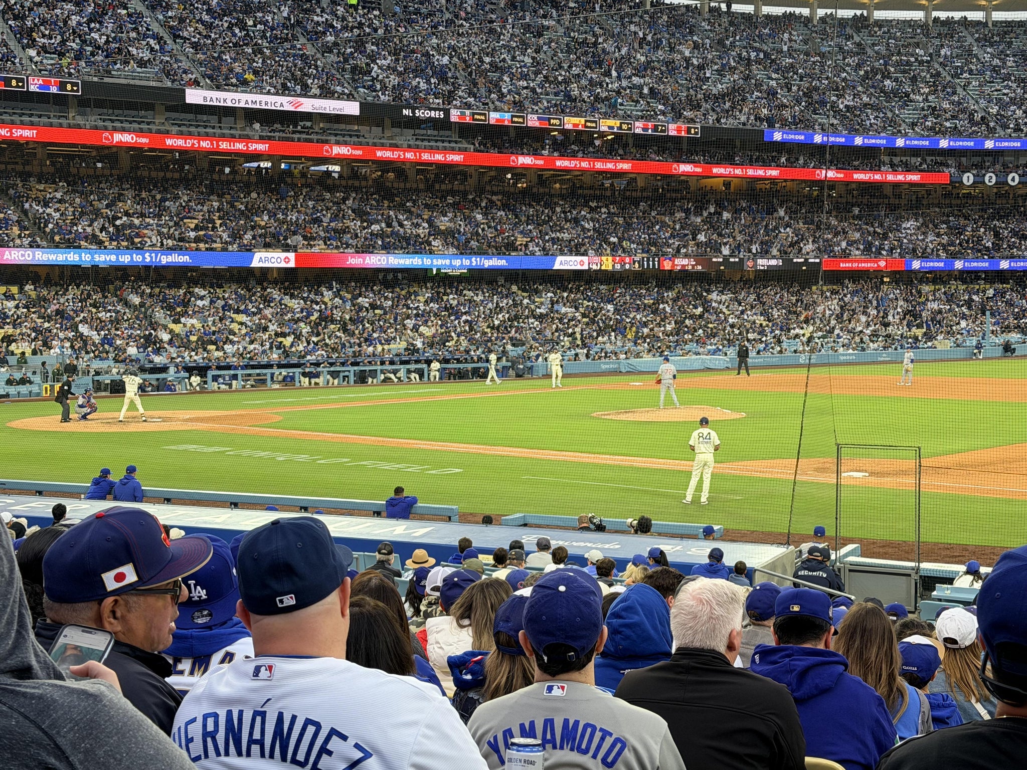 Real Fan View taken from Section 26 FD at UNIQLO Field at Dodger Stadium by Steven M
