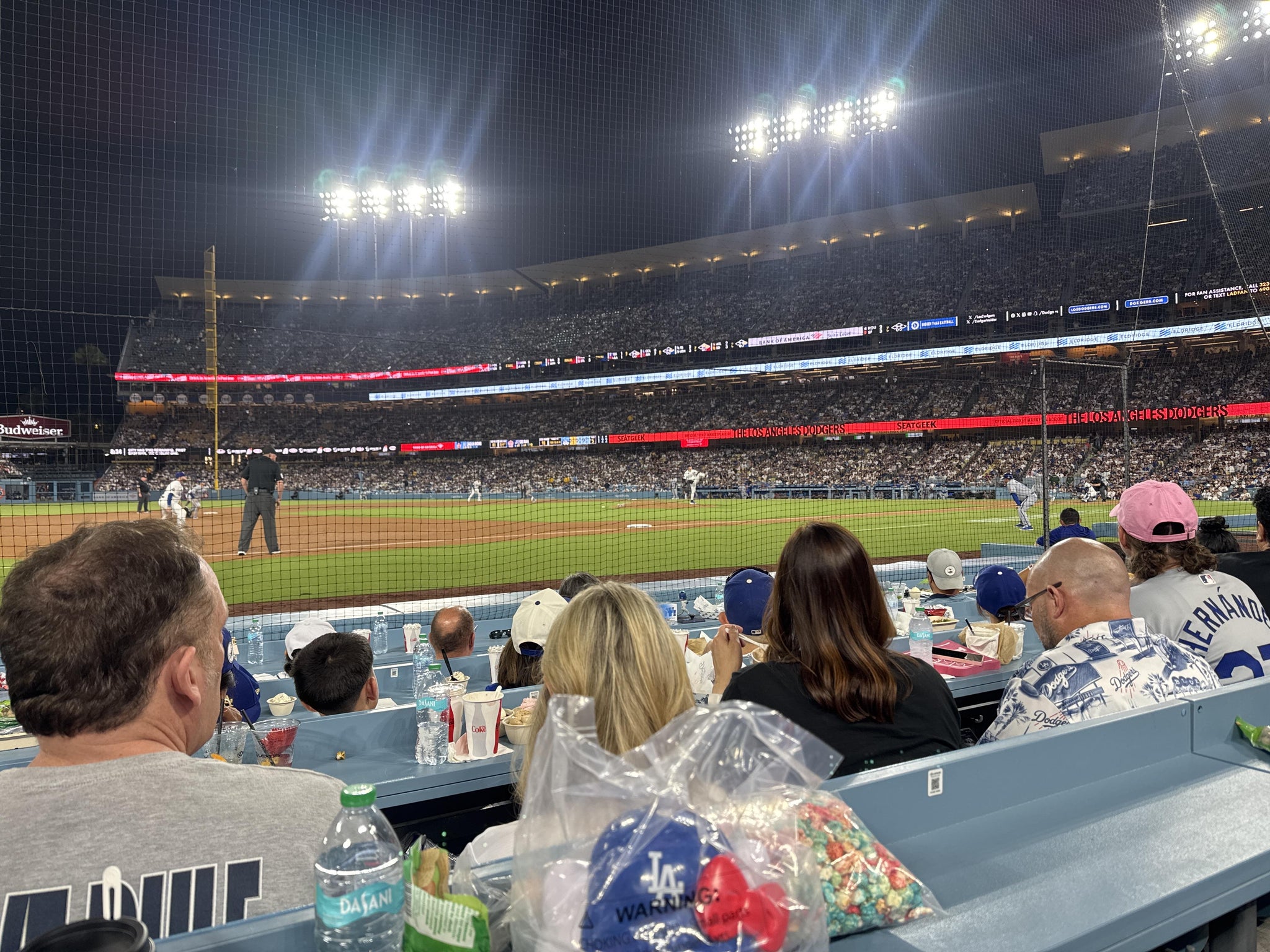 Real Fan View taken from Section 27 BL at UNIQLO Field at Dodger Stadium by Carlos G