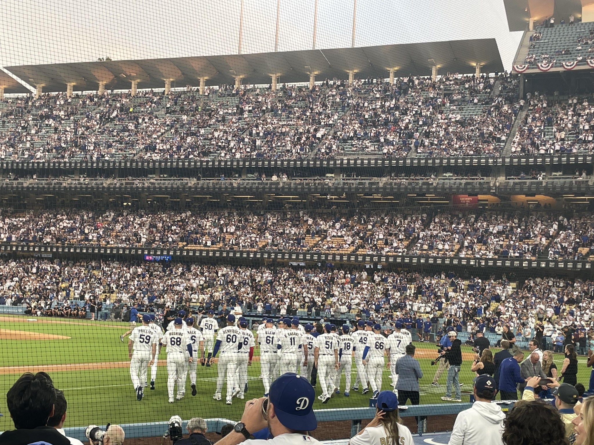 Real Fan View taken from Section 27 FD at UNIQLO Field at Dodger Stadium by Ryan N
