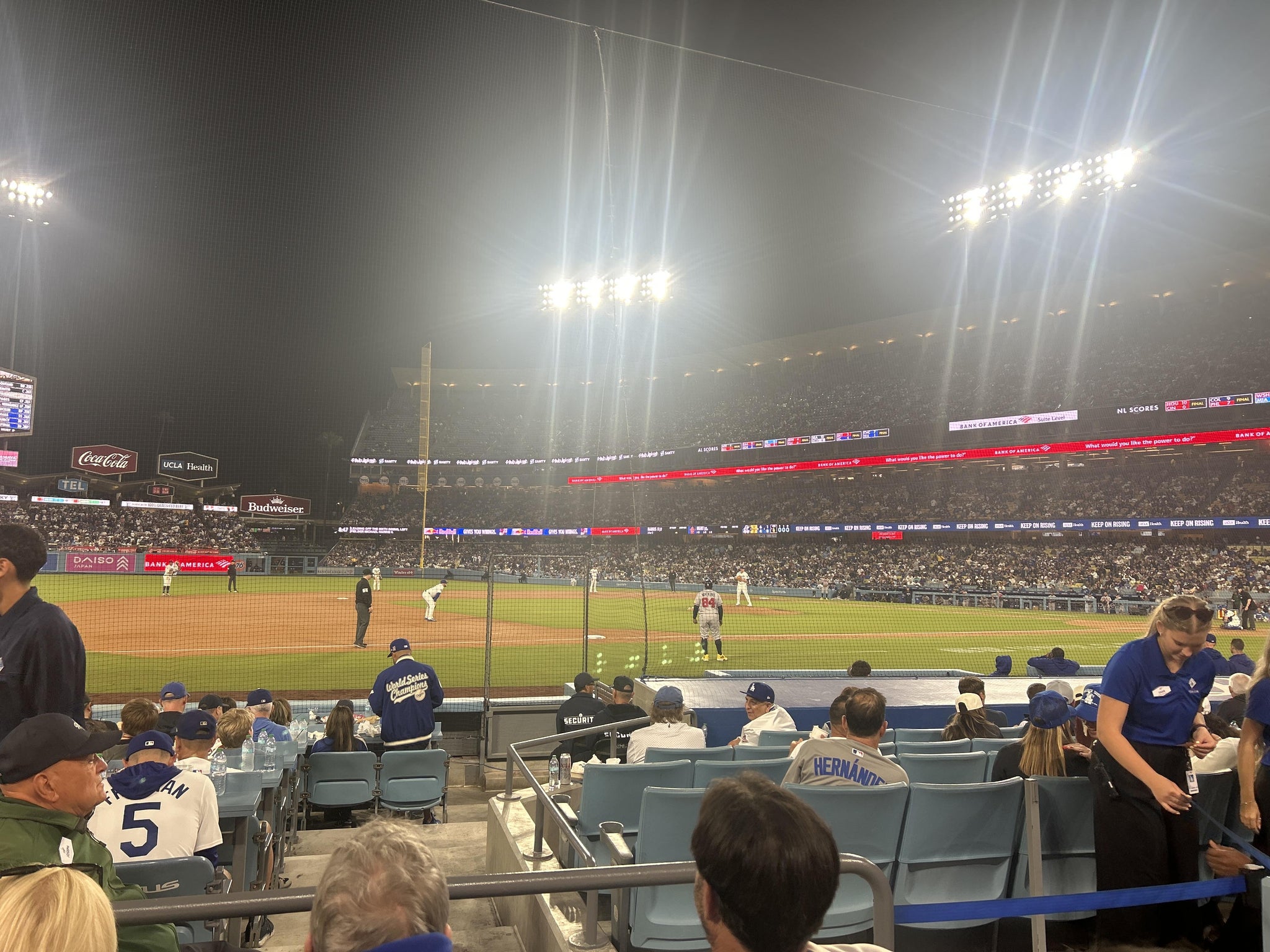 Real Fan View taken from Section 27 FD at UNIQLO Field at Dodger Stadium by Carlos C