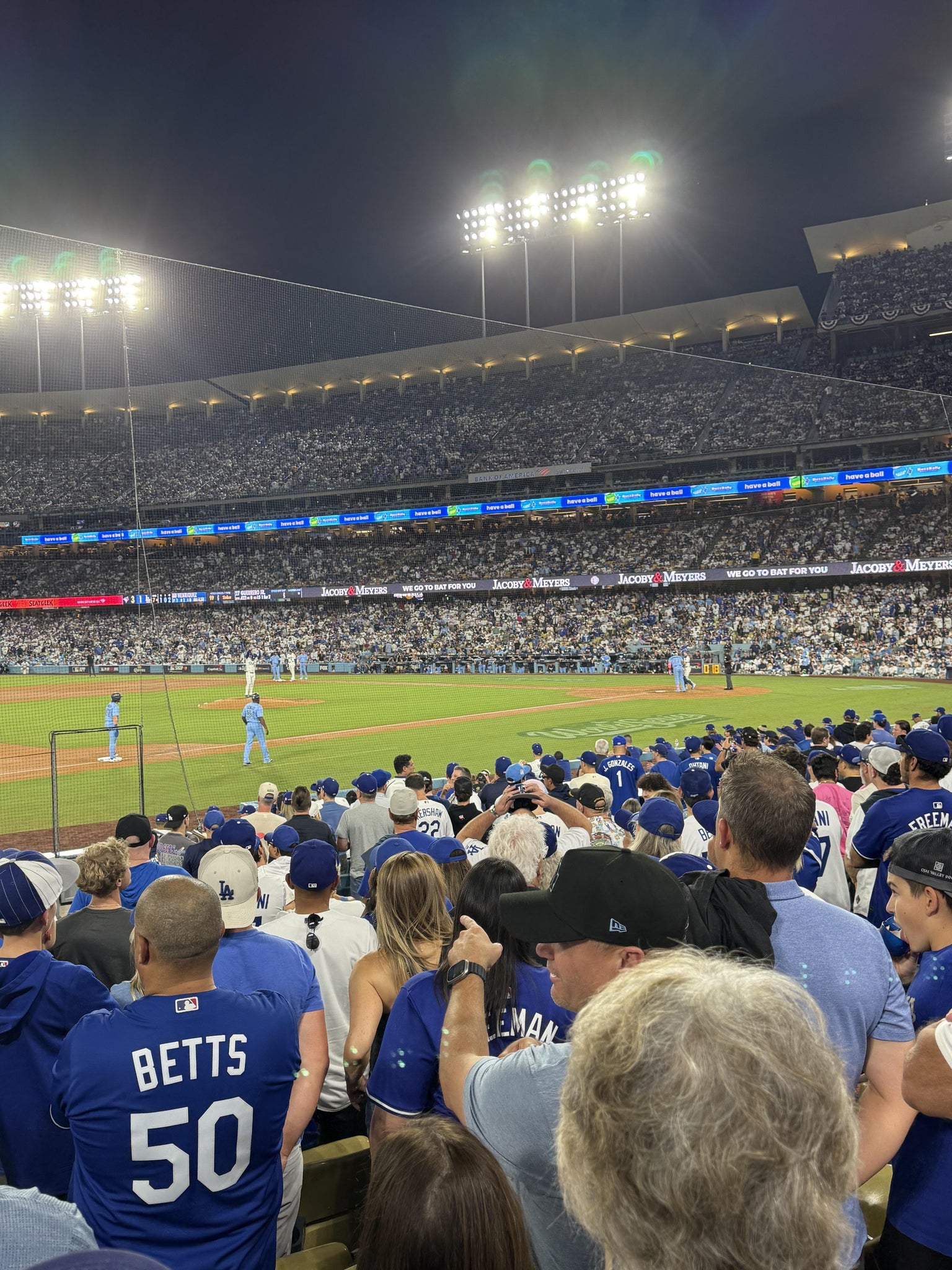 Real Fan View taken from Section 27 FD at UNIQLO Field at Dodger Stadium by Joshua G