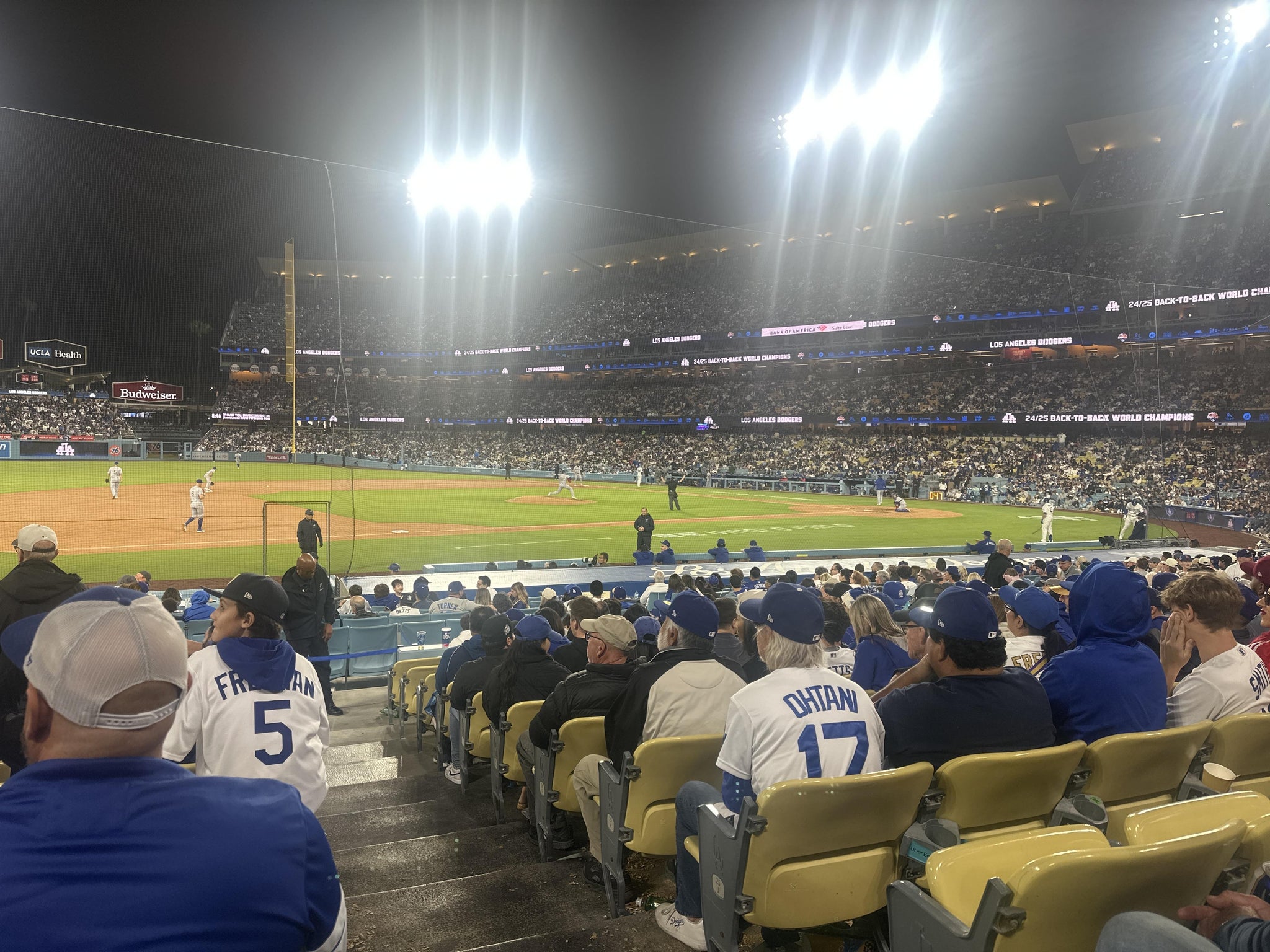 Real Fan View taken from Section 27 FD at UNIQLO Field at Dodger Stadium by Simon N