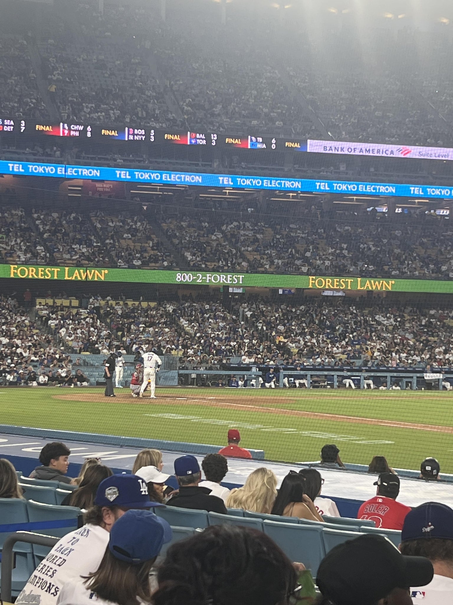 Real Fan View taken from Section 28 FD at UNIQLO Field at Dodger Stadium by John G