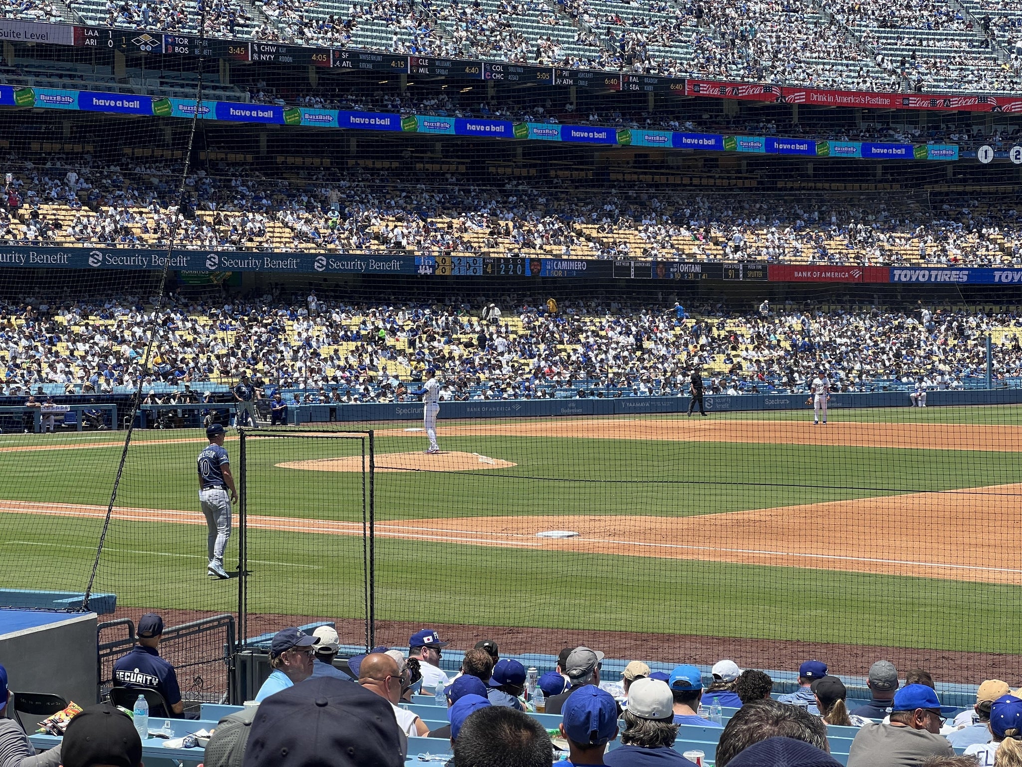 Real Fan View taken from Section 28 FD at UNIQLO Field at Dodger Stadium by Jay W