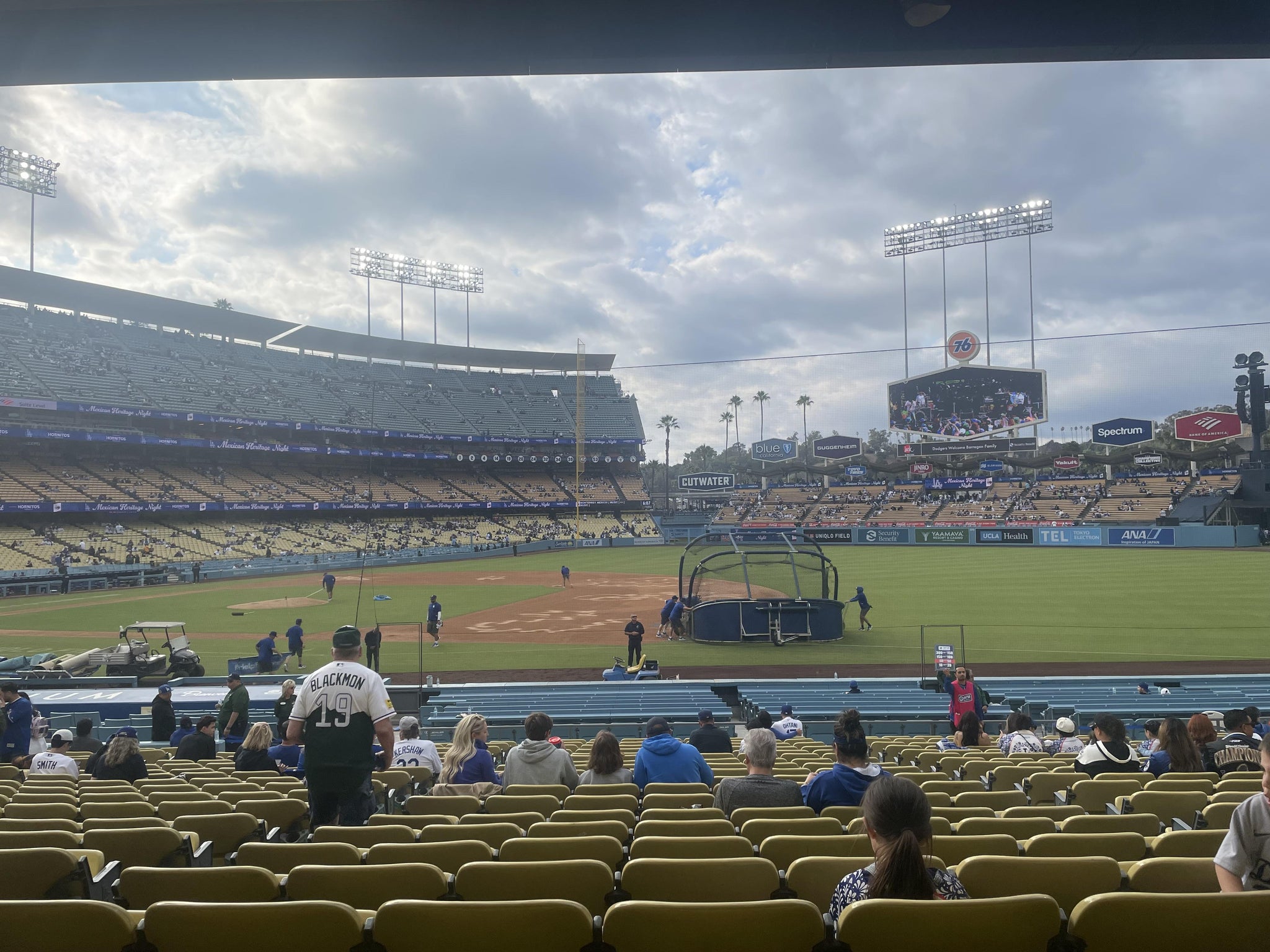 Real Fan View taken from Section 28 FD at UNIQLO Field at Dodger Stadium by Josephine P