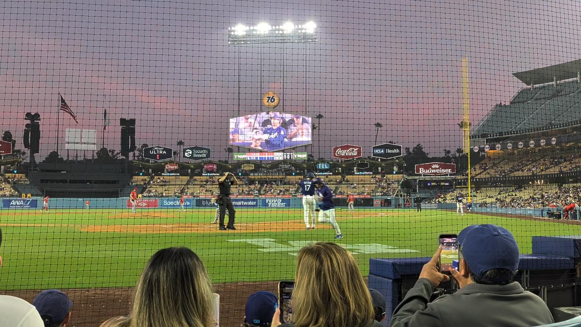 Real Fan View taken from Section 3 DG at UNIQLO Field at Dodger Stadium by Jenny C