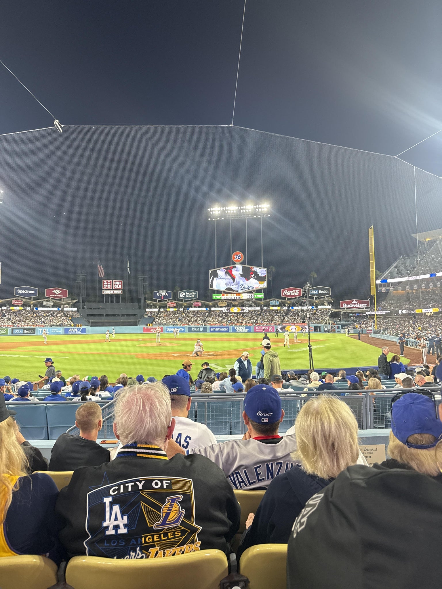 Real Fan View taken from Section 3 FD at UNIQLO Field at Dodger Stadium by Karena T