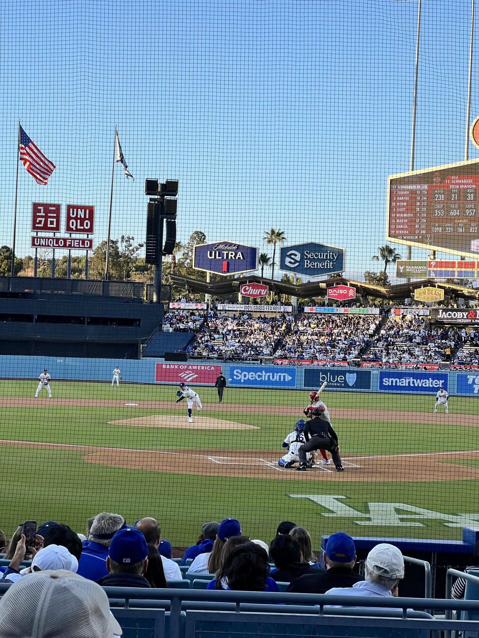 Real Fan View taken from Section 3 FD at UNIQLO Field at Dodger Stadium by Michael A