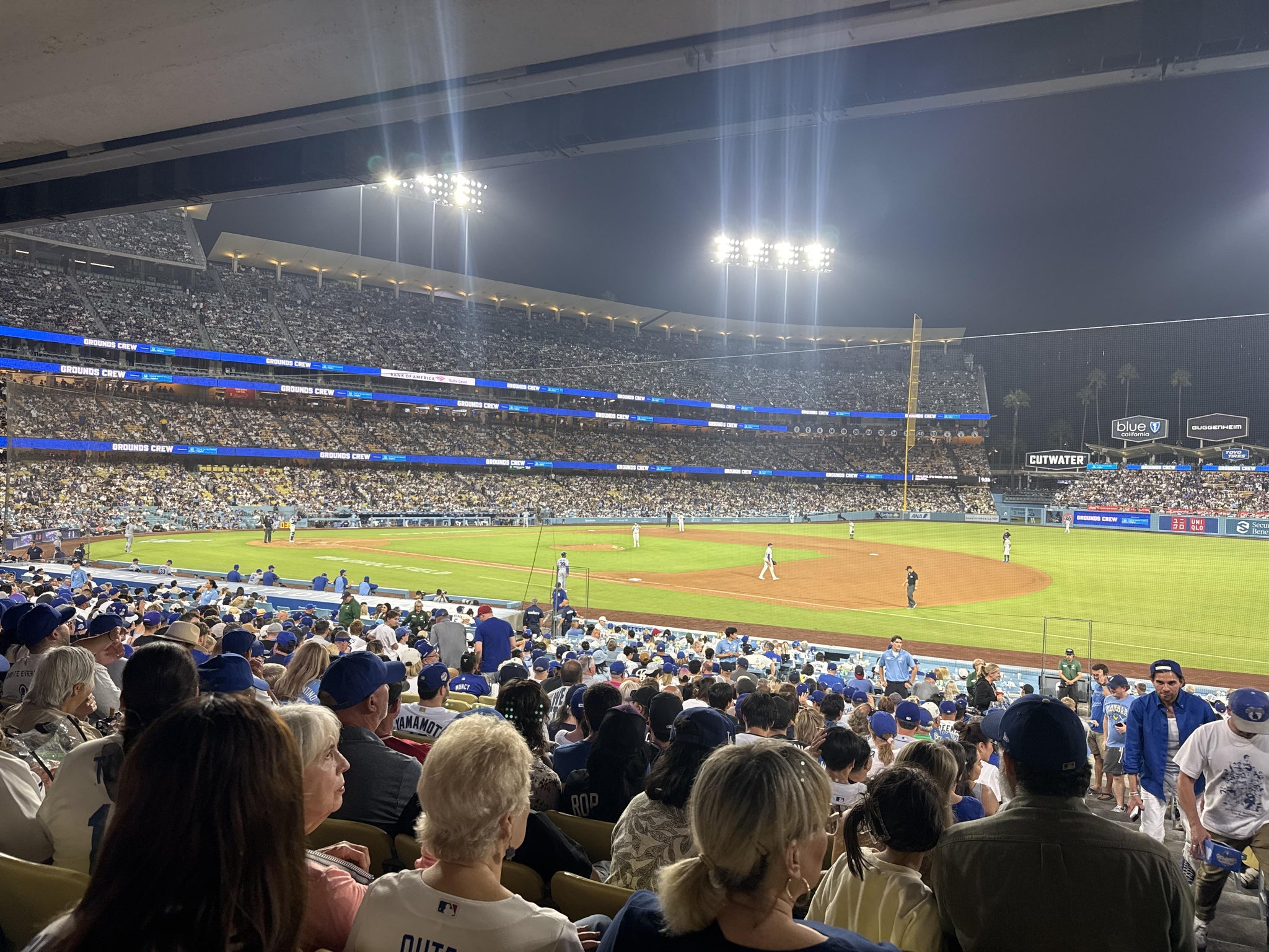 Real Fan View taken from Section 30 FD at UNIQLO Field at Dodger Stadium by Matthew L