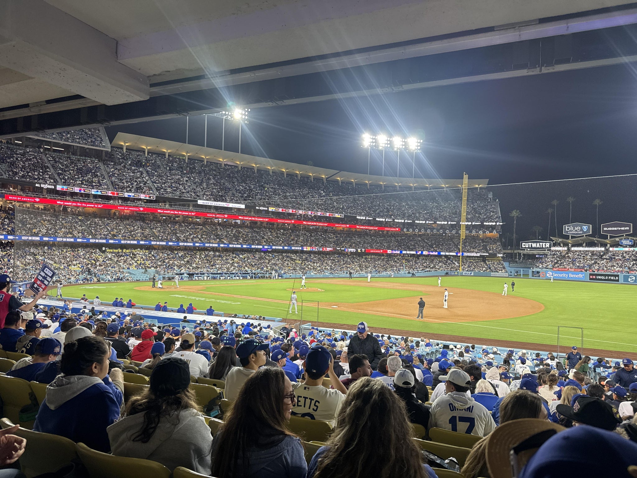 Real Fan View taken from Section 30 FD at UNIQLO Field at Dodger Stadium by Matthew L