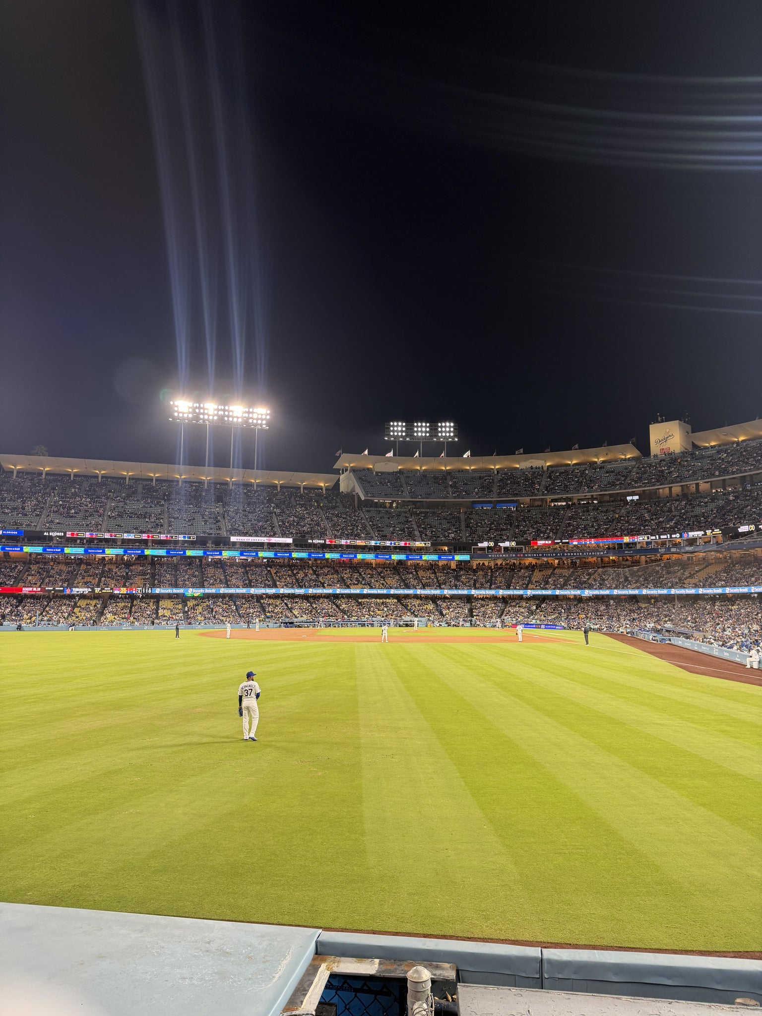 Real Fan View taken from Section 301 PL at UNIQLO Field at Dodger Stadium by Bree V