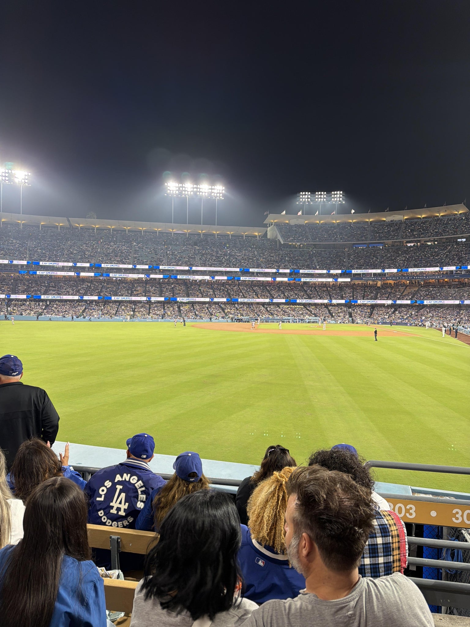 Real Fan View taken from Section 303 PL at UNIQLO Field at Dodger Stadium by William M