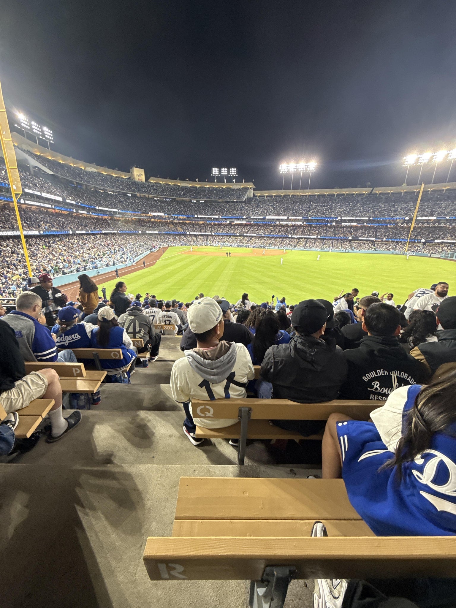 Real Fan View taken from Section 304 PR at UNIQLO Field at Dodger Stadium by Joseph D