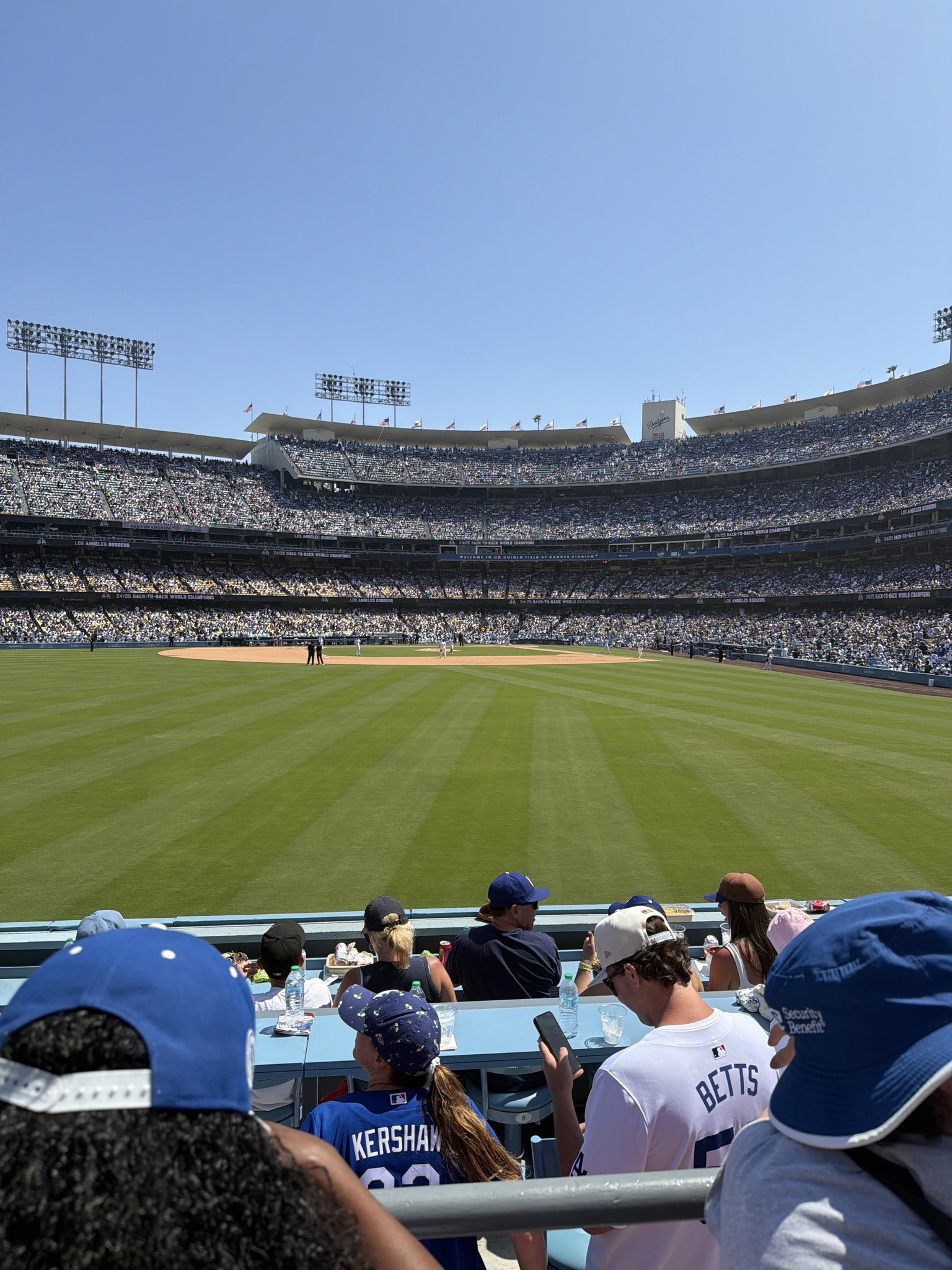 Real Fan View taken from Section 305 PL at UNIQLO Field at Dodger Stadium by Daniel A