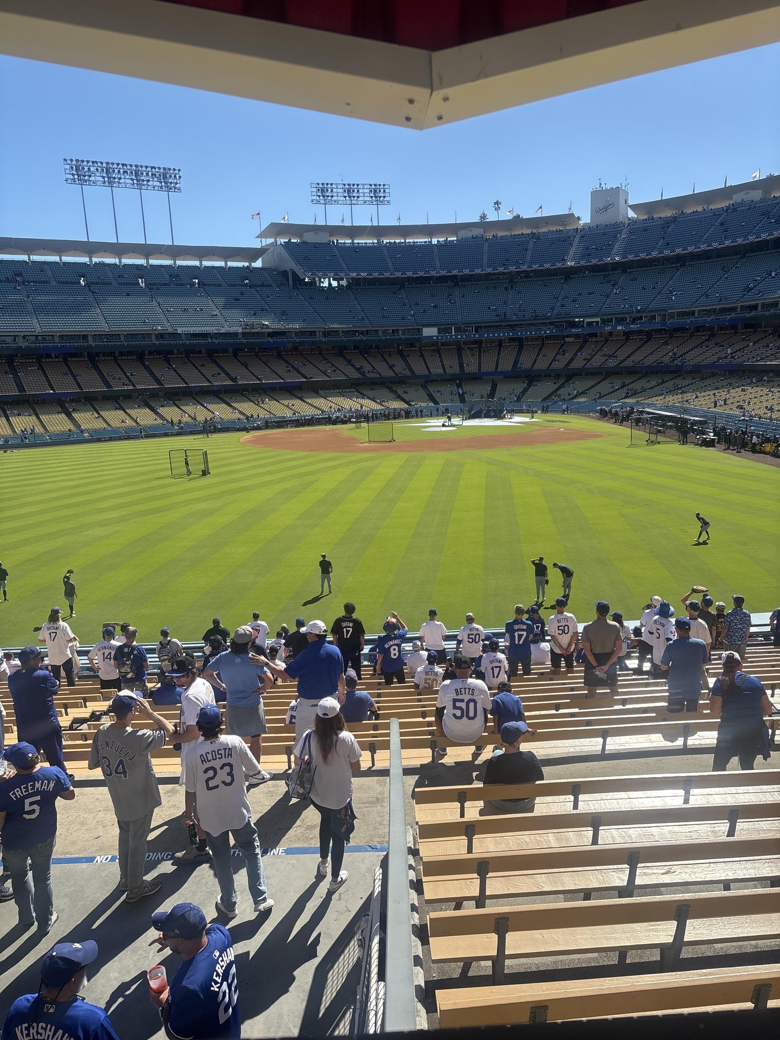 Real Fan View taken from Section 307 PL at UNIQLO Field at Dodger Stadium by David G