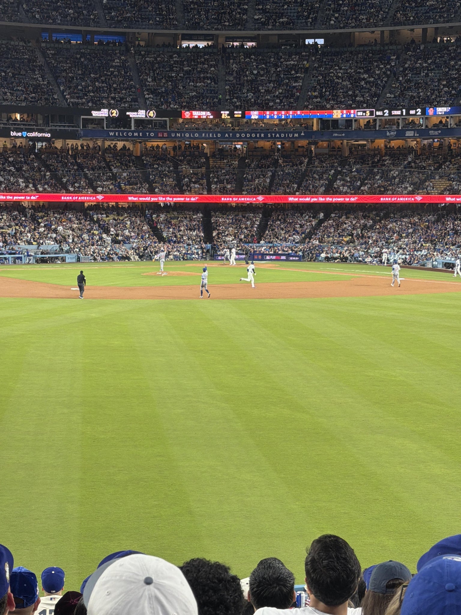 Real Fan View taken from Section 309 PL at UNIQLO Field at Dodger Stadium by Shannon S