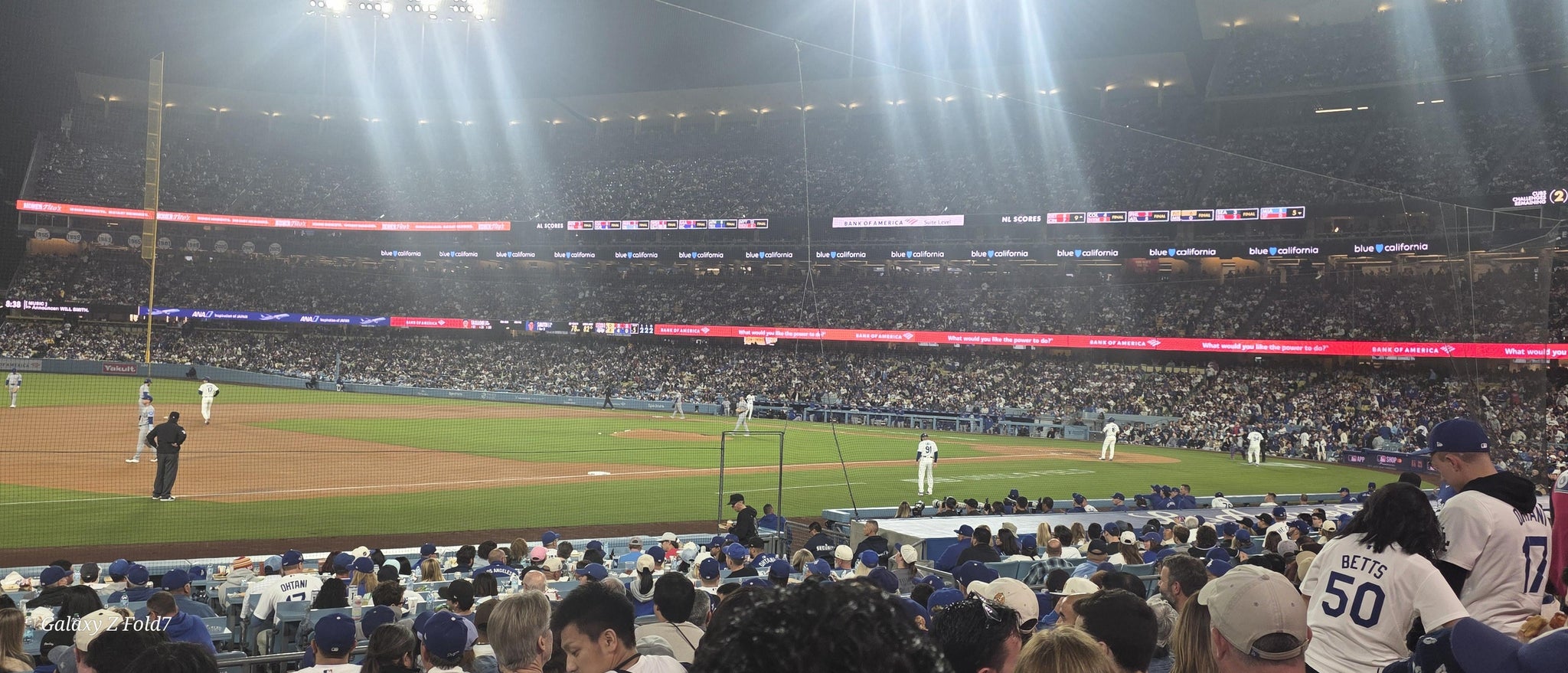 Real Fan View taken from Section 31 FD at UNIQLO Field at Dodger Stadium by Cesar A
