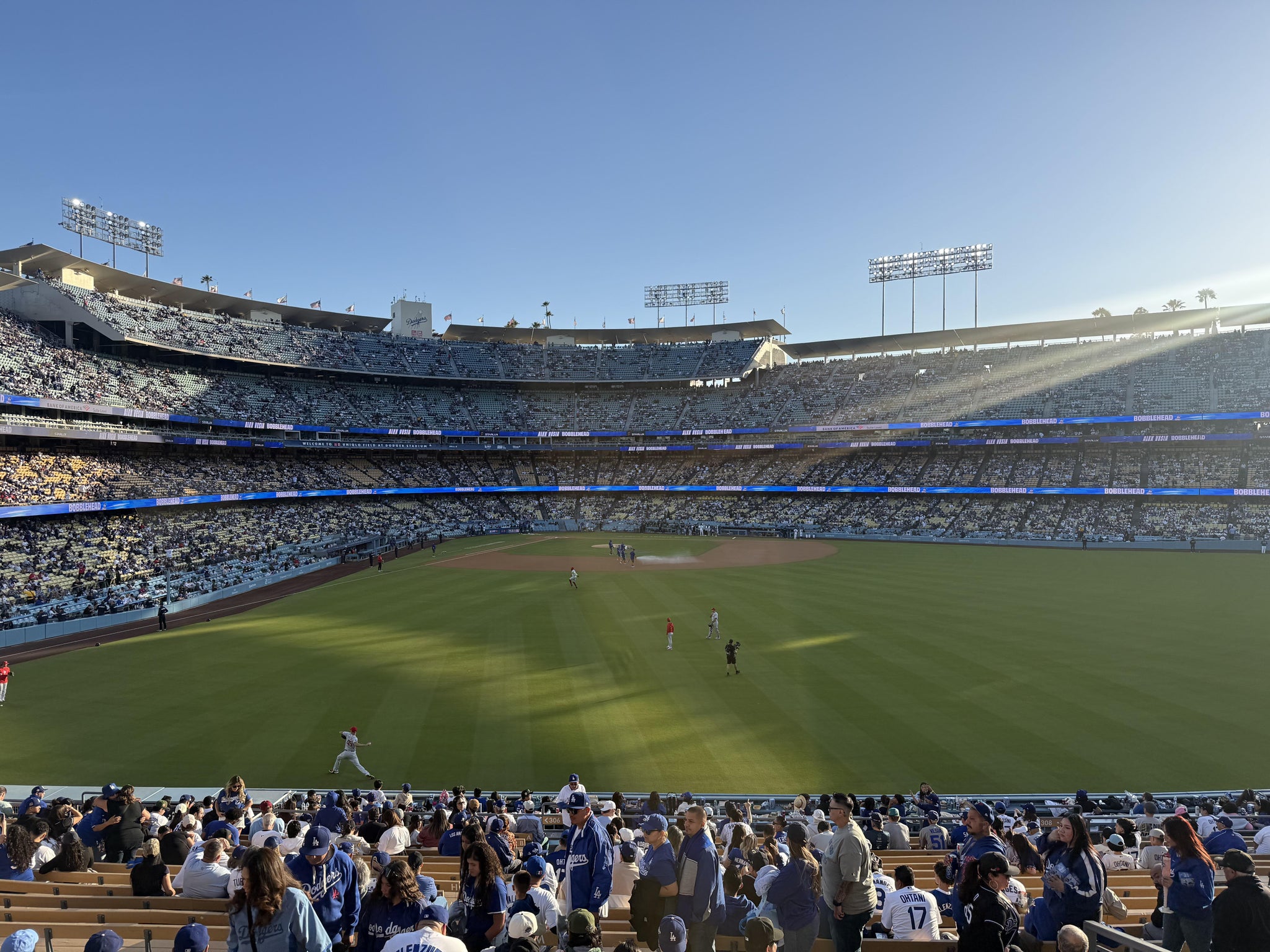 Real Fan View taken from Section 310 PR at UNIQLO Field at Dodger Stadium by Rosemary D