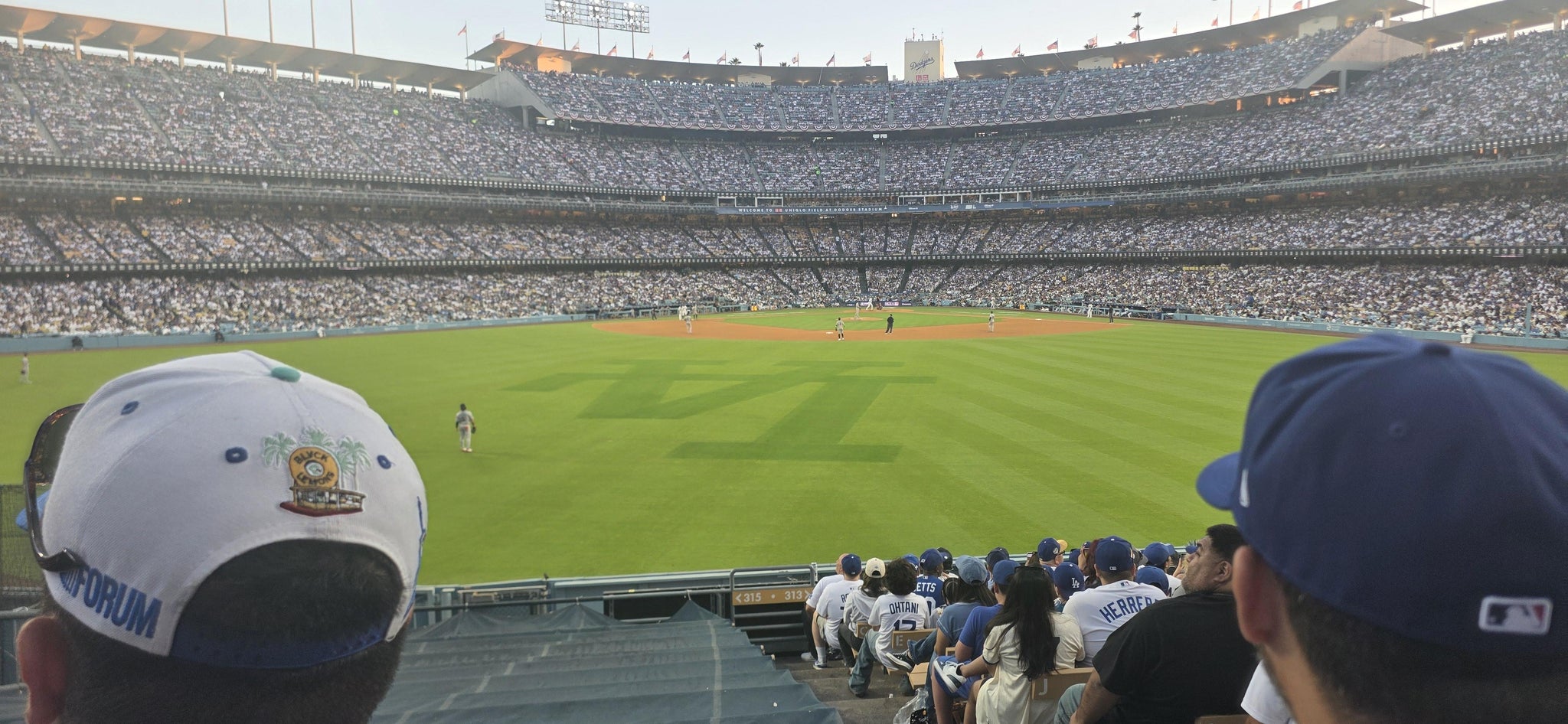 Real Fan View taken from Section 315 PL at UNIQLO Field at Dodger Stadium by Manuel A