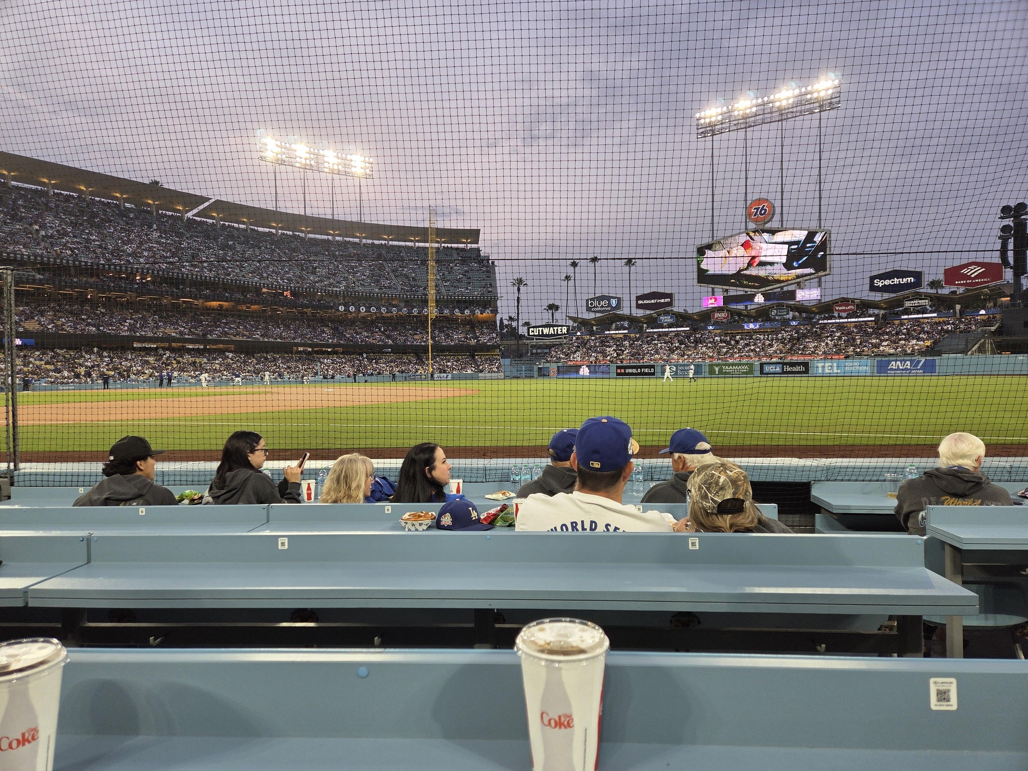 Real Fan View taken from Section 32 BL at UNIQLO Field at Dodger Stadium by Laura  M