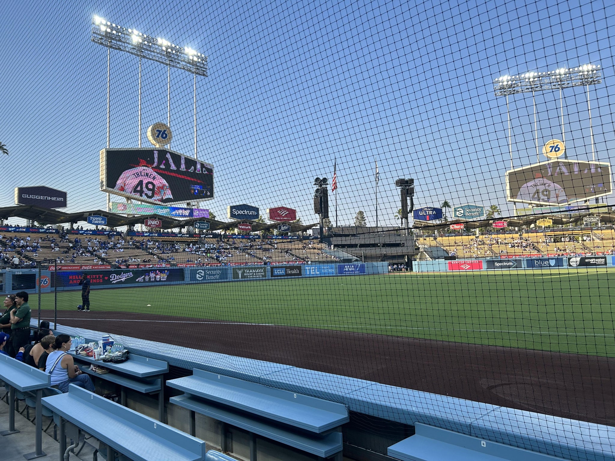 Real Fan View taken from Section 33 BL at UNIQLO Field at Dodger Stadium by Alejandro S