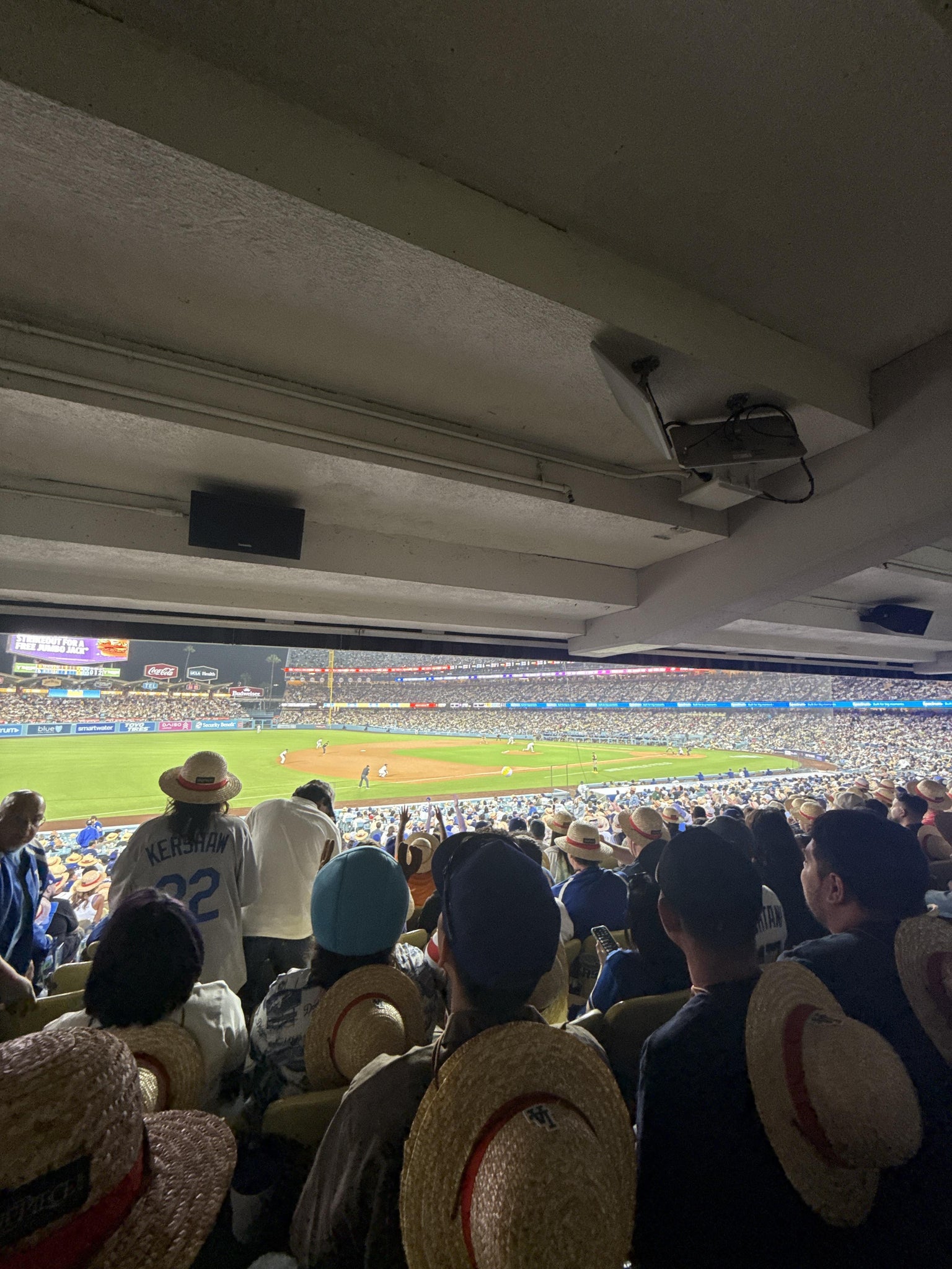 Real Fan View taken from Section 33 FD at UNIQLO Field at Dodger Stadium by Joseph D