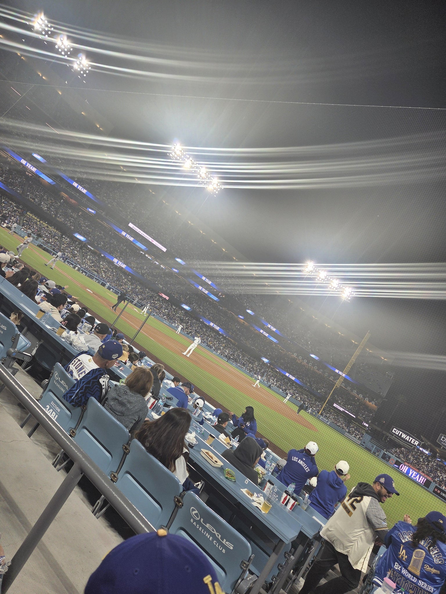Real Fan View taken from Section 34 FD at UNIQLO Field at Dodger Stadium by Jose H