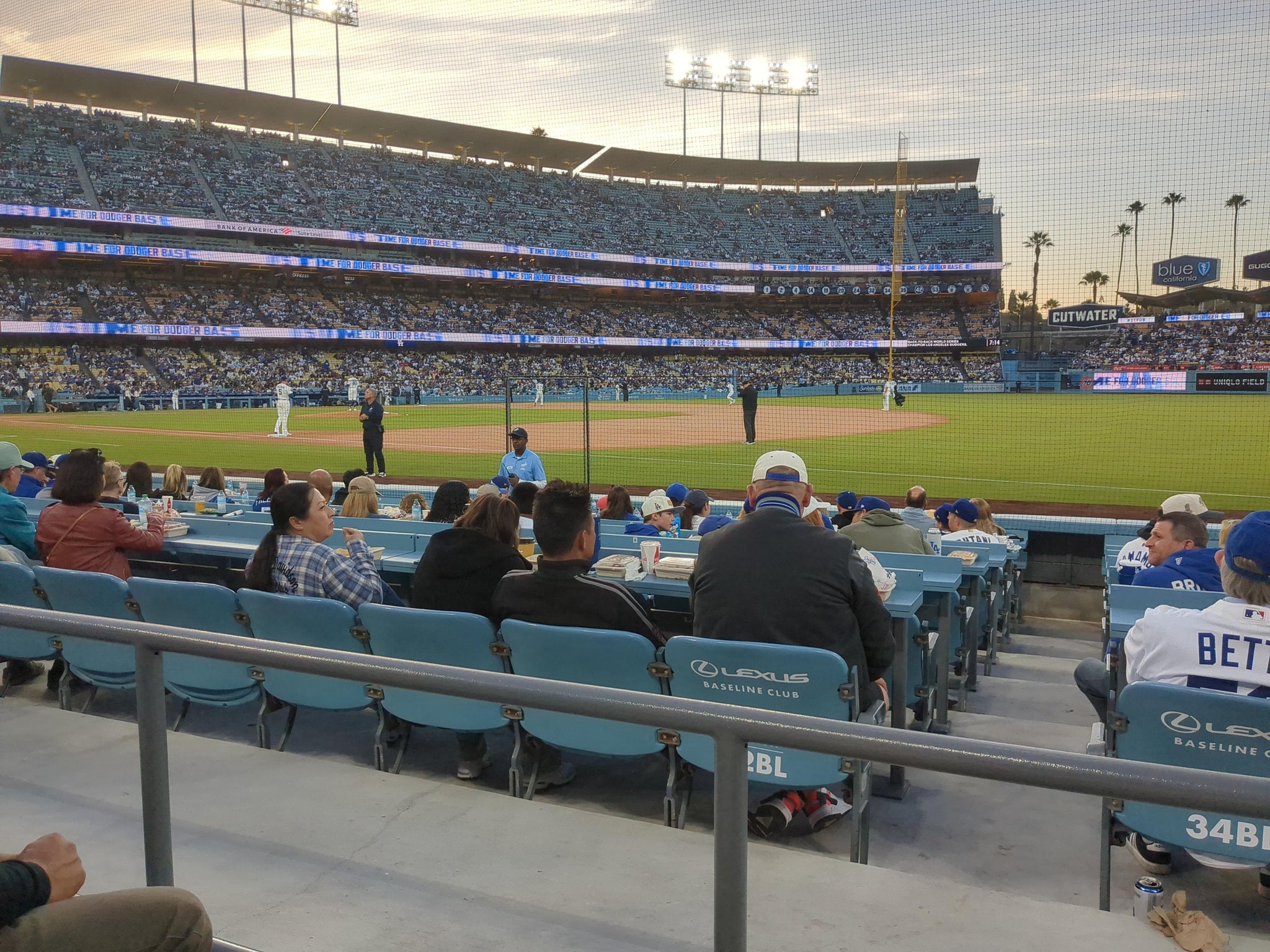 Real Fan View taken from Section 34 FD at UNIQLO Field at Dodger Stadium by Steve M