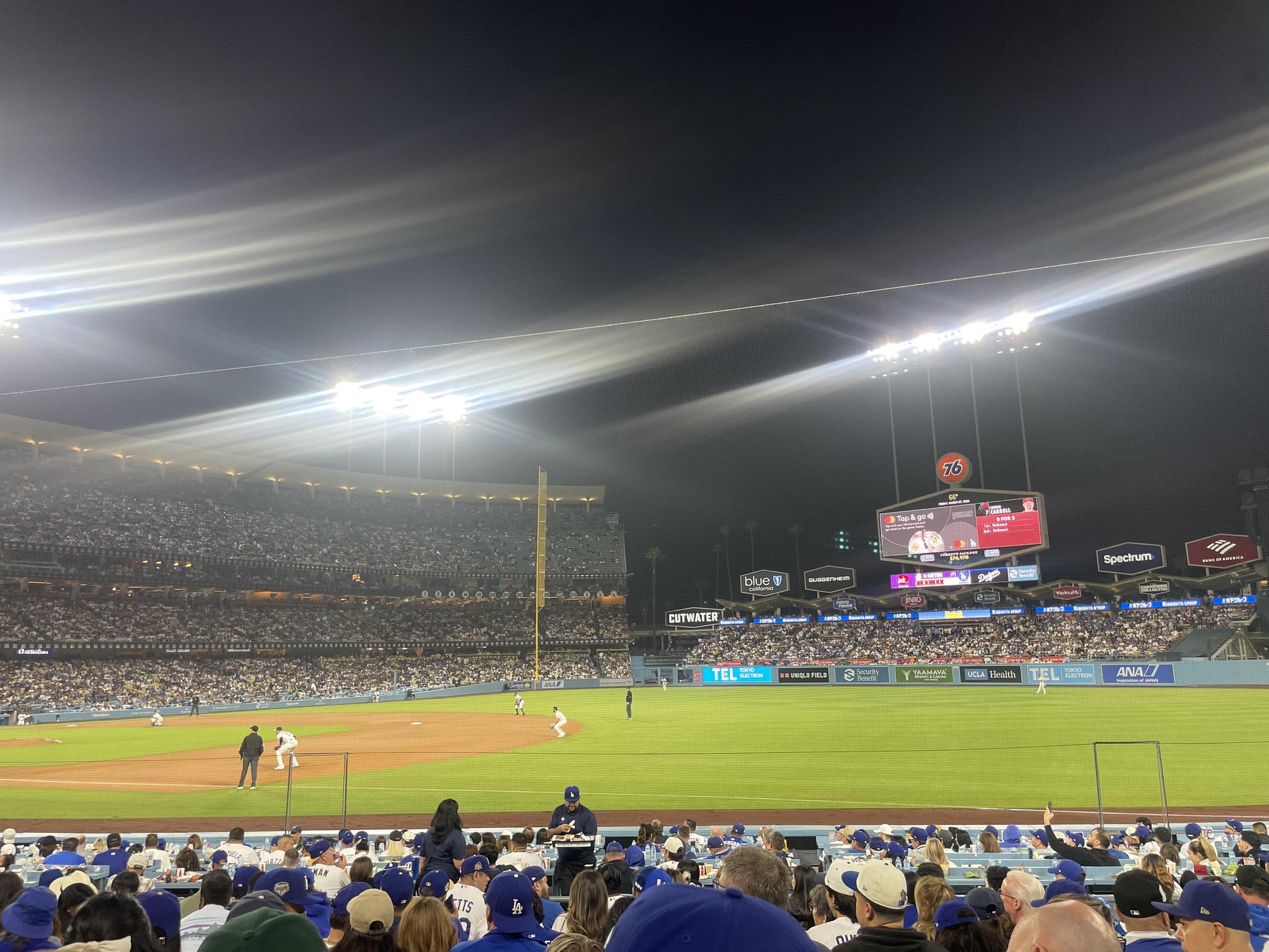 Real Fan View taken from Section 34 FD at UNIQLO Field at Dodger Stadium by Anonymous User