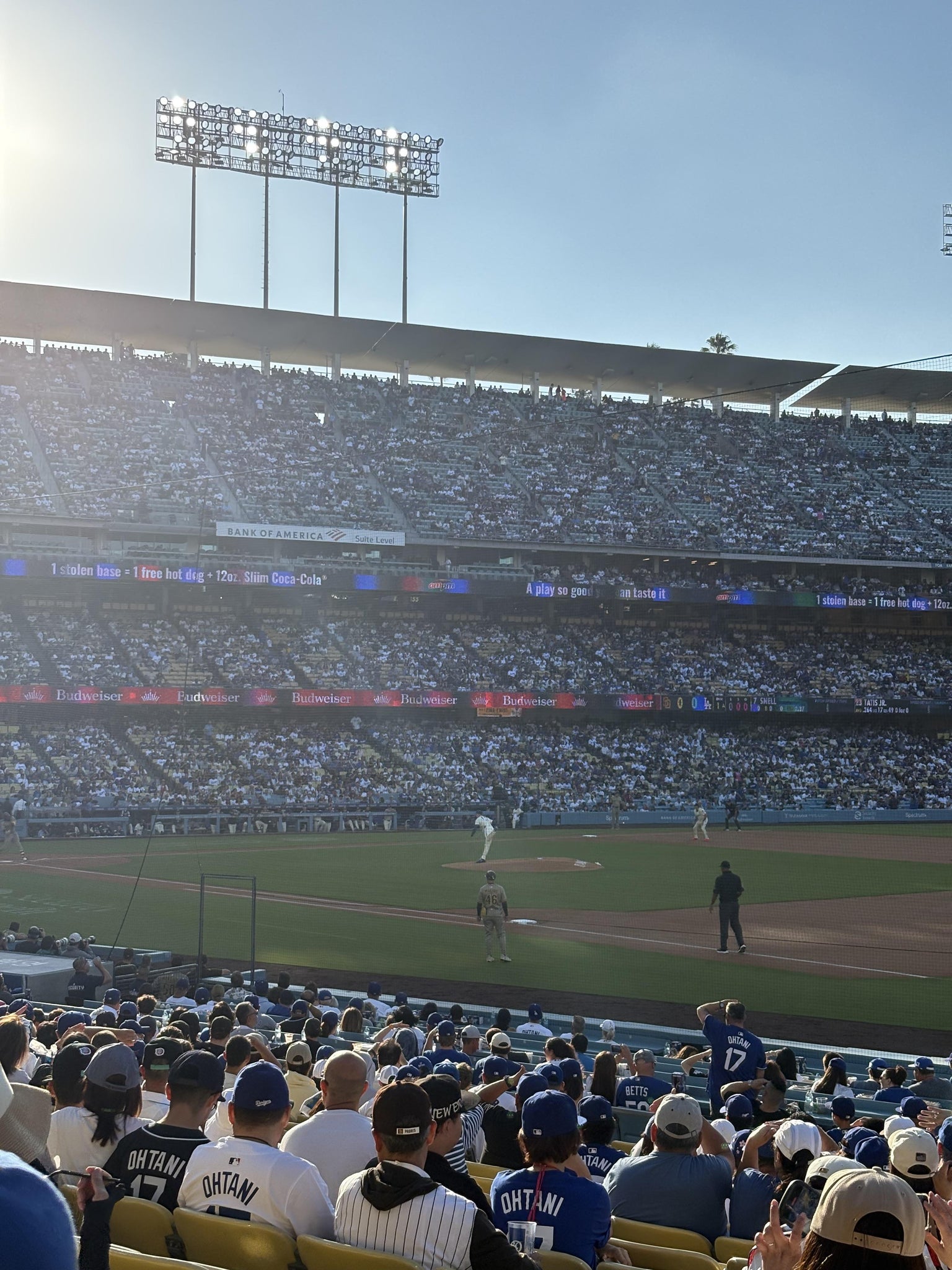Real Fan View taken from Section 34 FD at UNIQLO Field at Dodger Stadium by Stephanie J