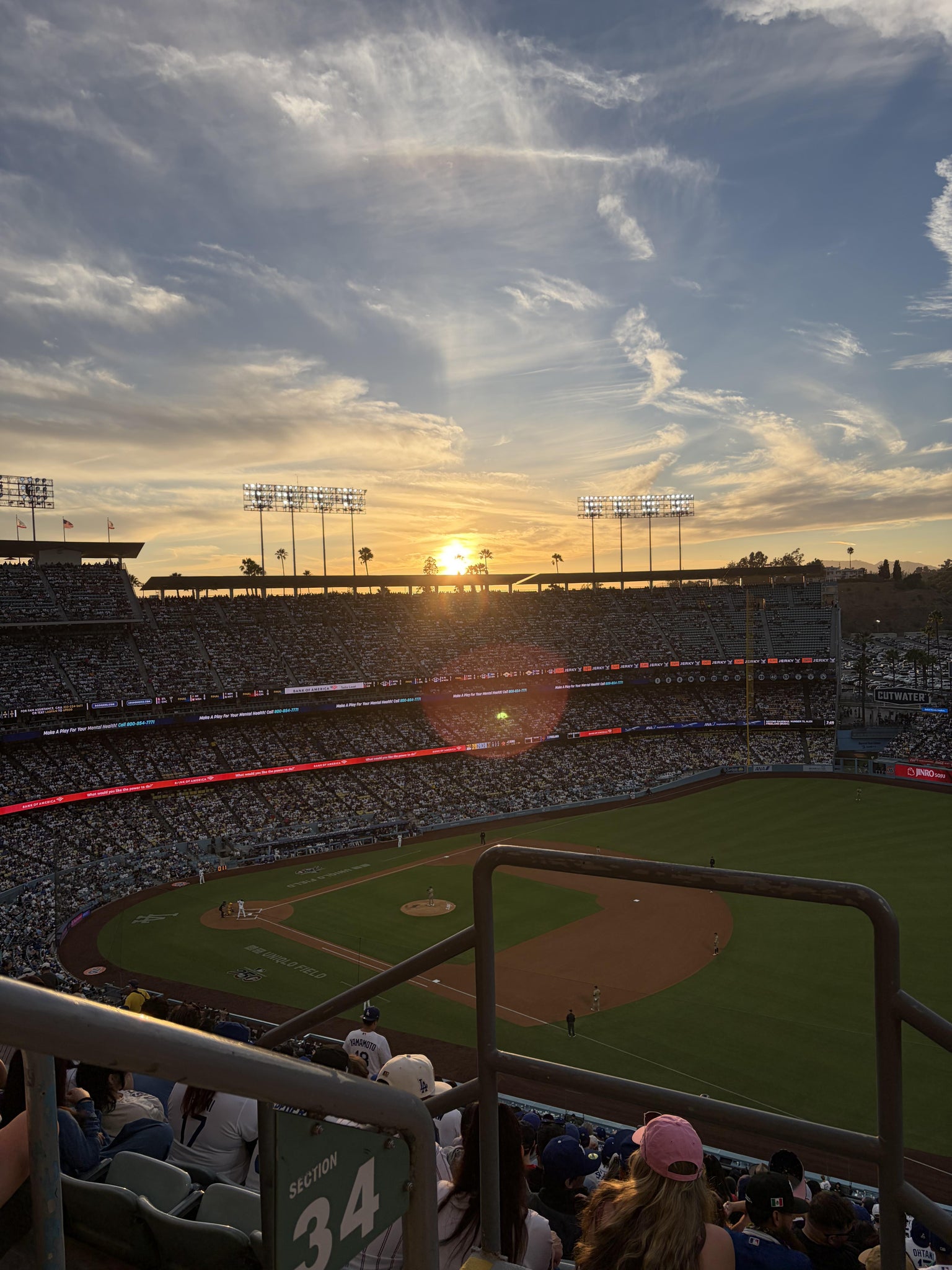 Real Fan View taken from Section 34 RS at UNIQLO Field at Dodger Stadium by Michael H