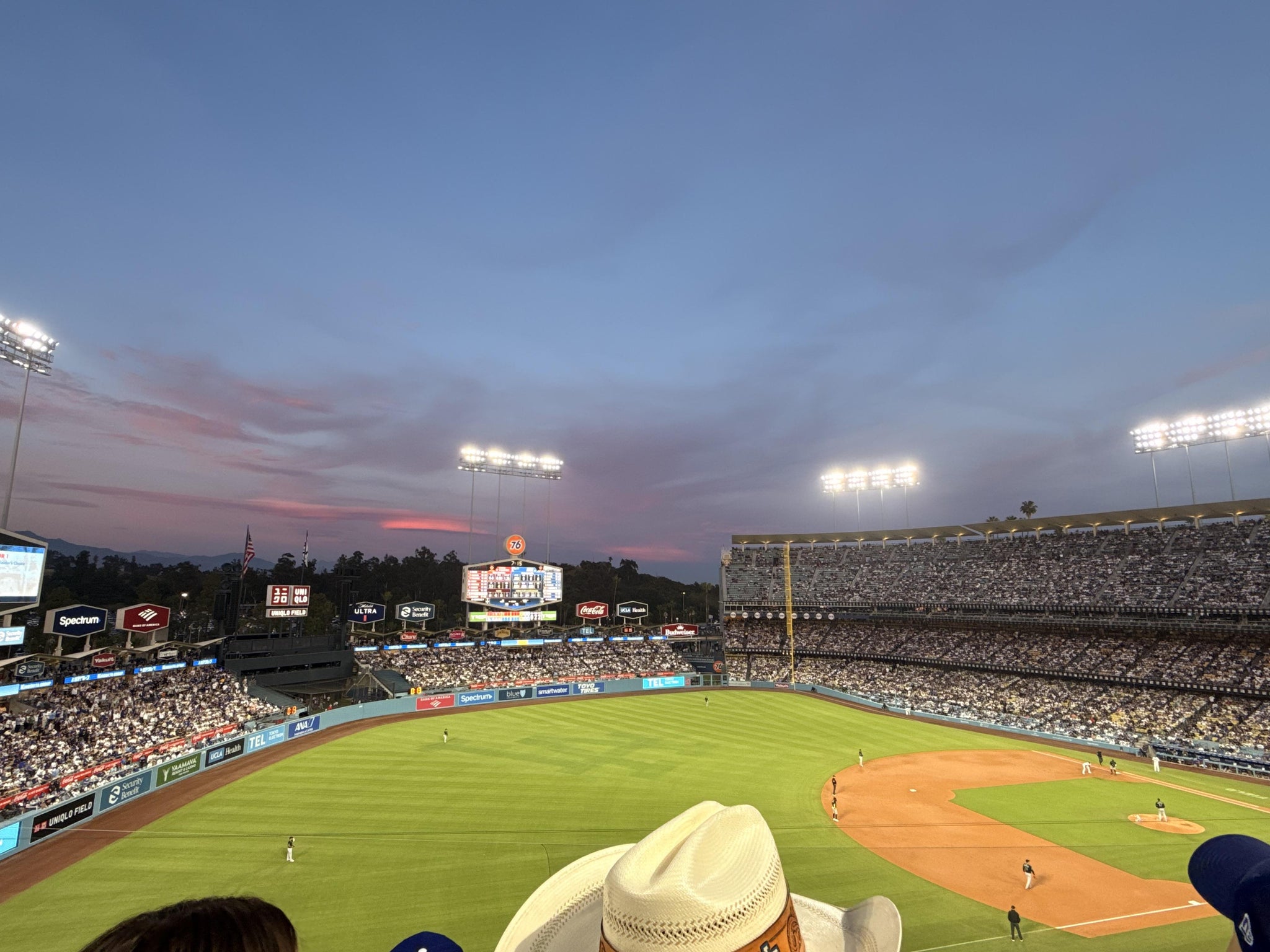 Real Fan View taken from Section 35 RS at UNIQLO Field at Dodger Stadium by Santa S