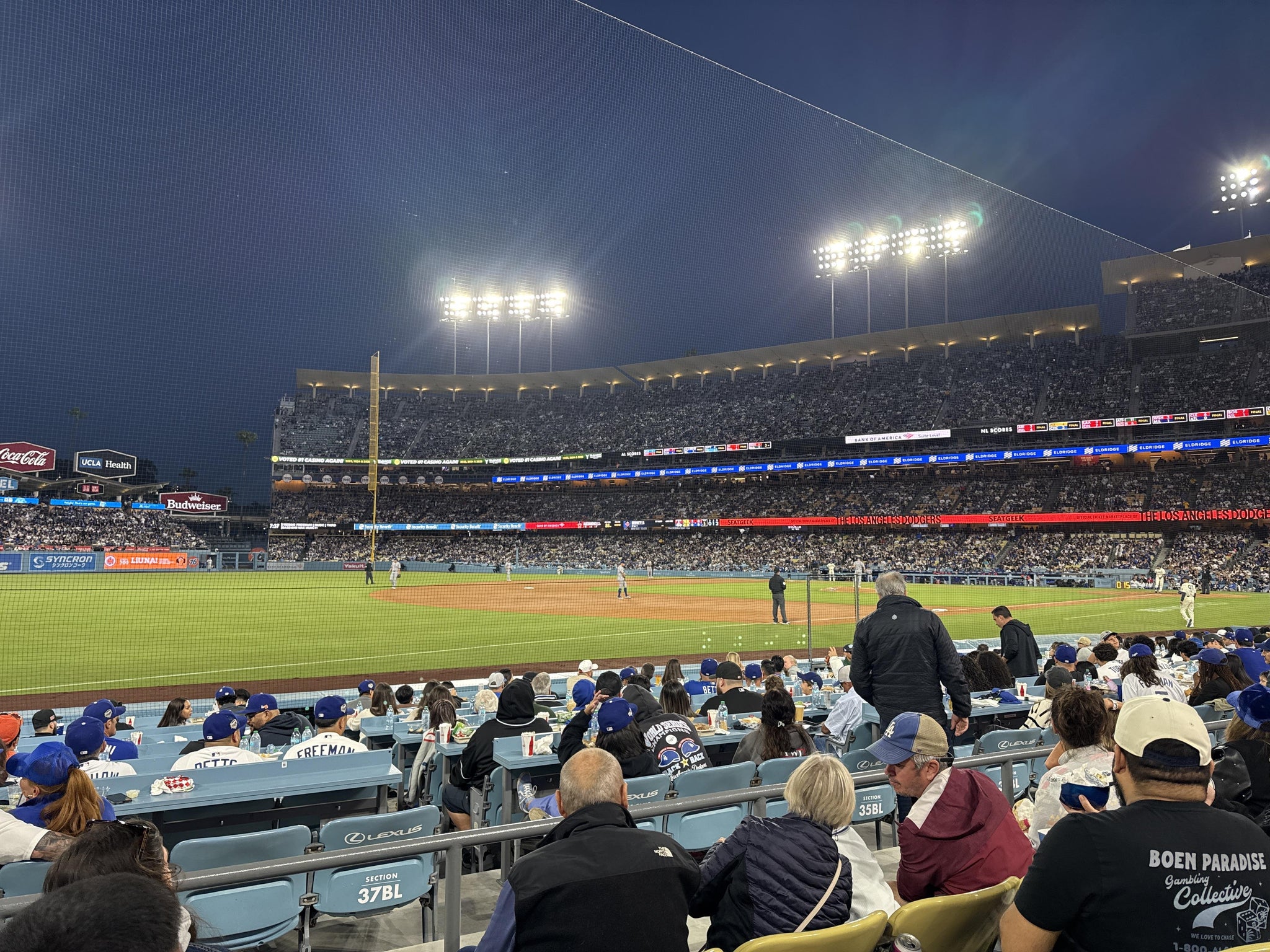 Real Fan View taken from Section 37 FD at UNIQLO Field at Dodger Stadium by David C