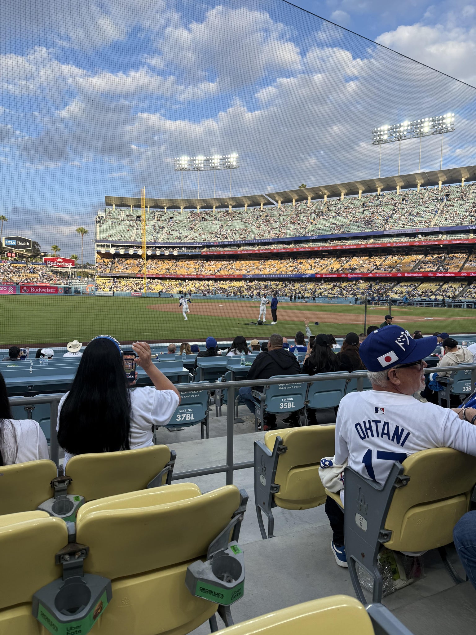 Real Fan View taken from Section 37 FD at UNIQLO Field at Dodger Stadium by Clarissa E