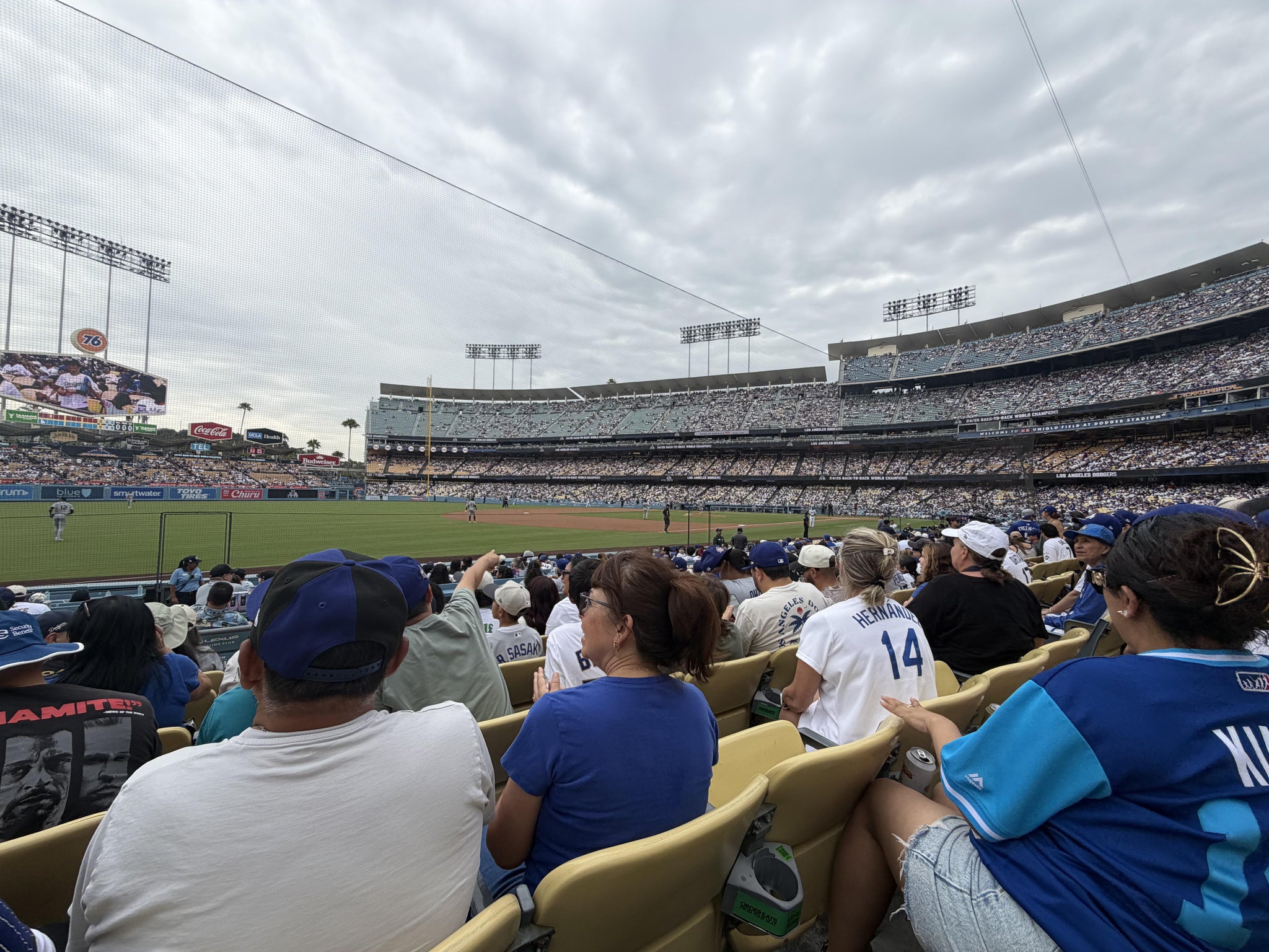 Real Fan View taken from Section 37 FD at UNIQLO Field at Dodger Stadium by Mirta P