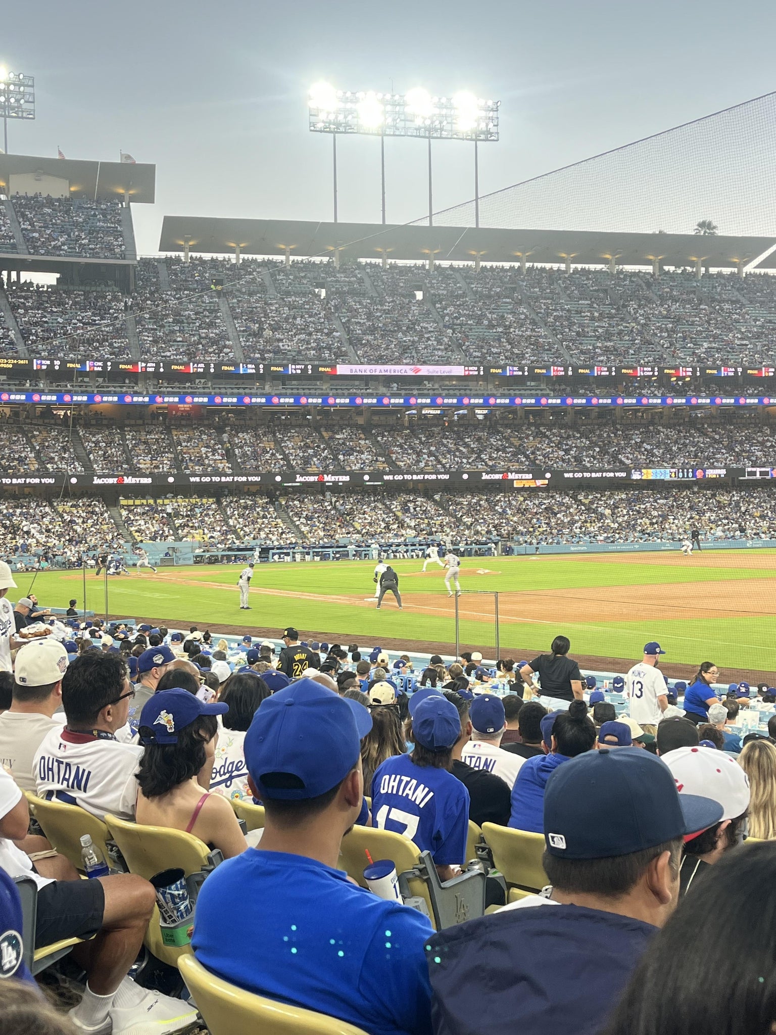 Real Fan View taken from Section 38 FD at UNIQLO Field at Dodger Stadium by Miles M