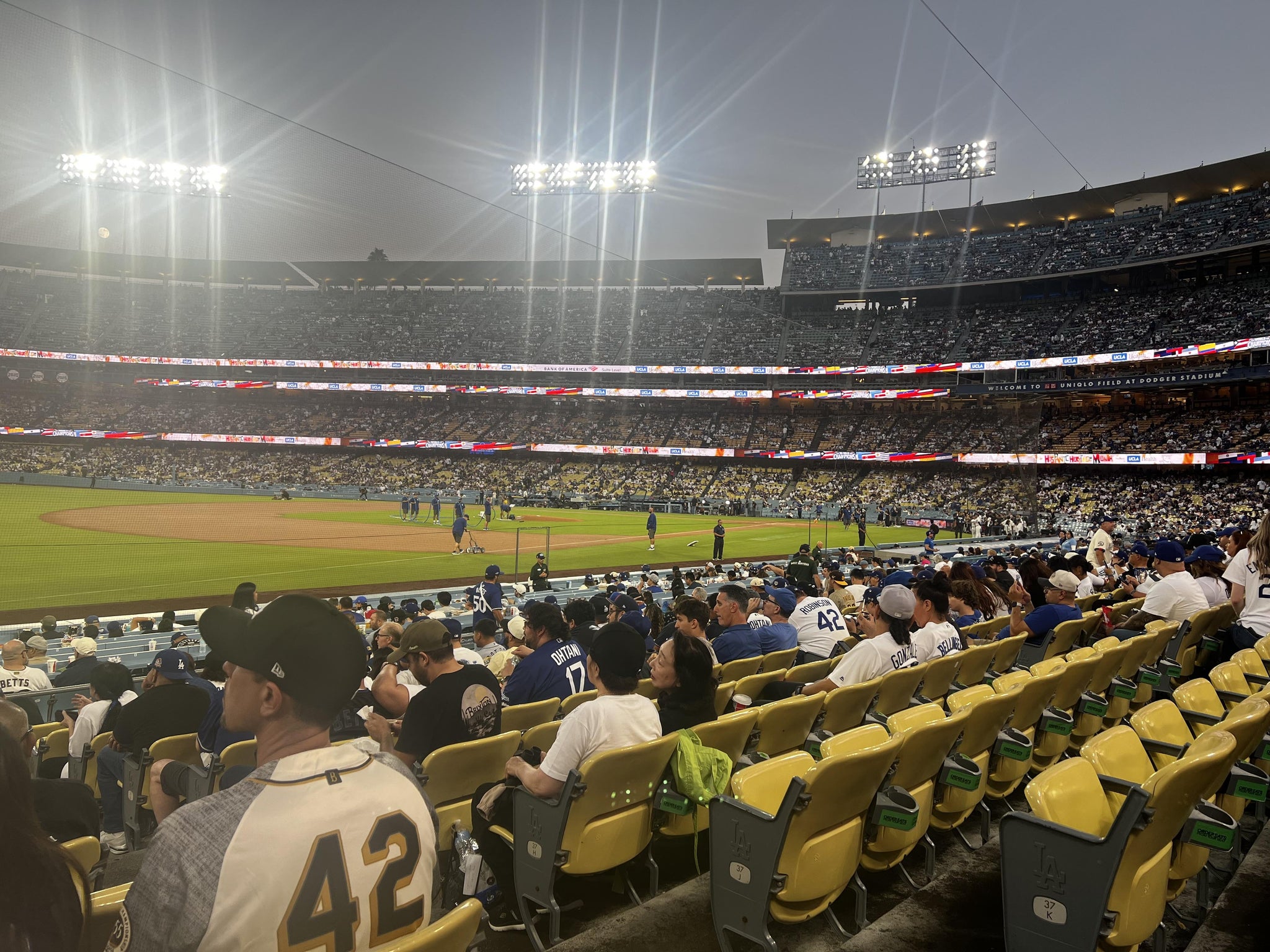 Real Fan View taken from Section 39 FD at UNIQLO Field at Dodger Stadium by Jason H