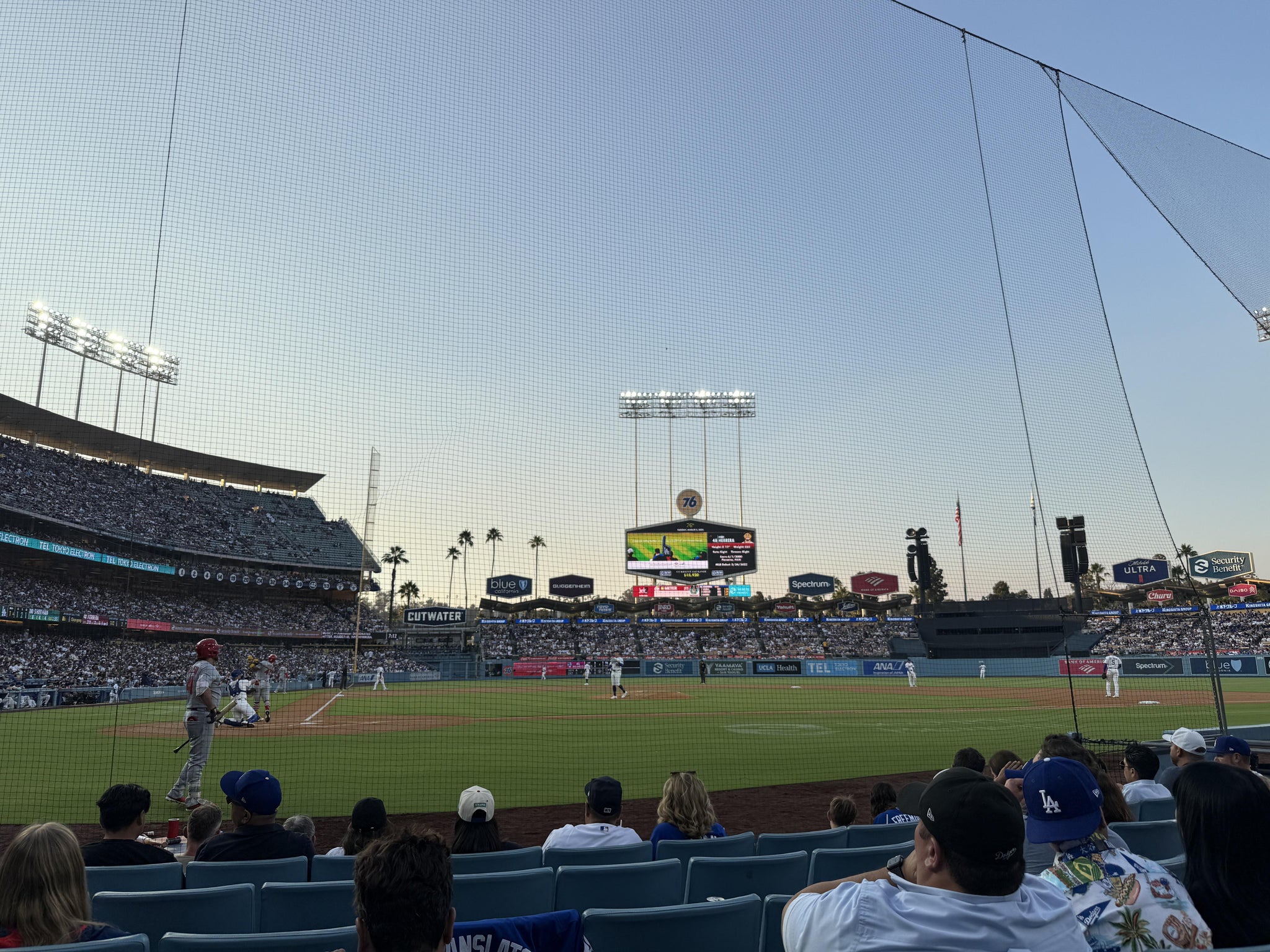Real Fan View taken from Section 4 DG at UNIQLO Field at Dodger Stadium by Steven V