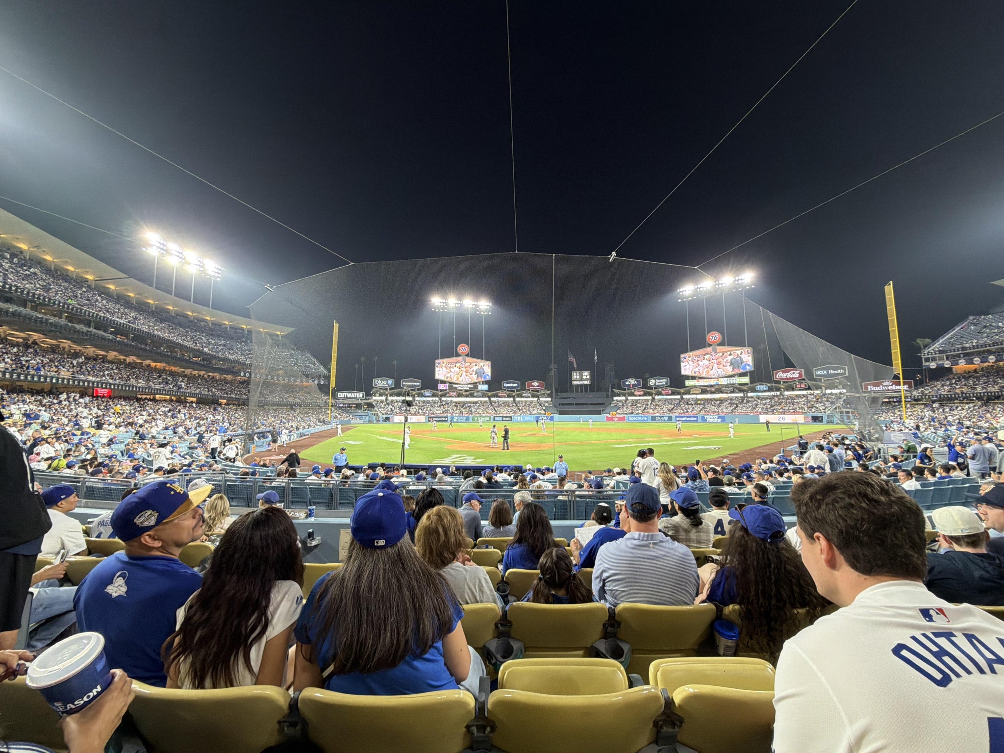 Real Fan View taken from Section 4 FD at UNIQLO Field at Dodger Stadium by Noah U