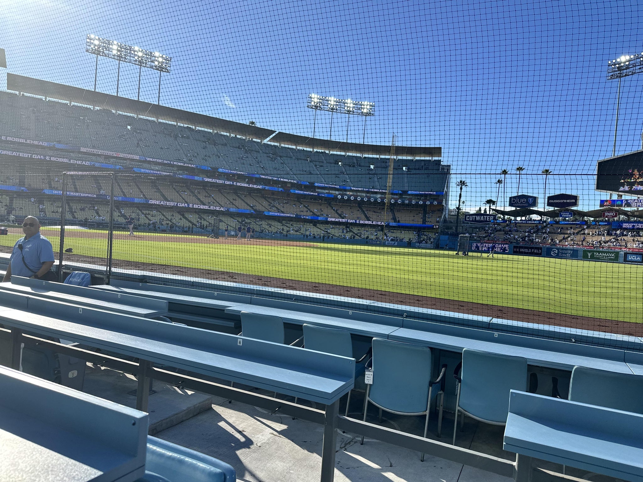 Real Fan View taken from Section 40 BL at UNIQLO Field at Dodger Stadium by Philip K