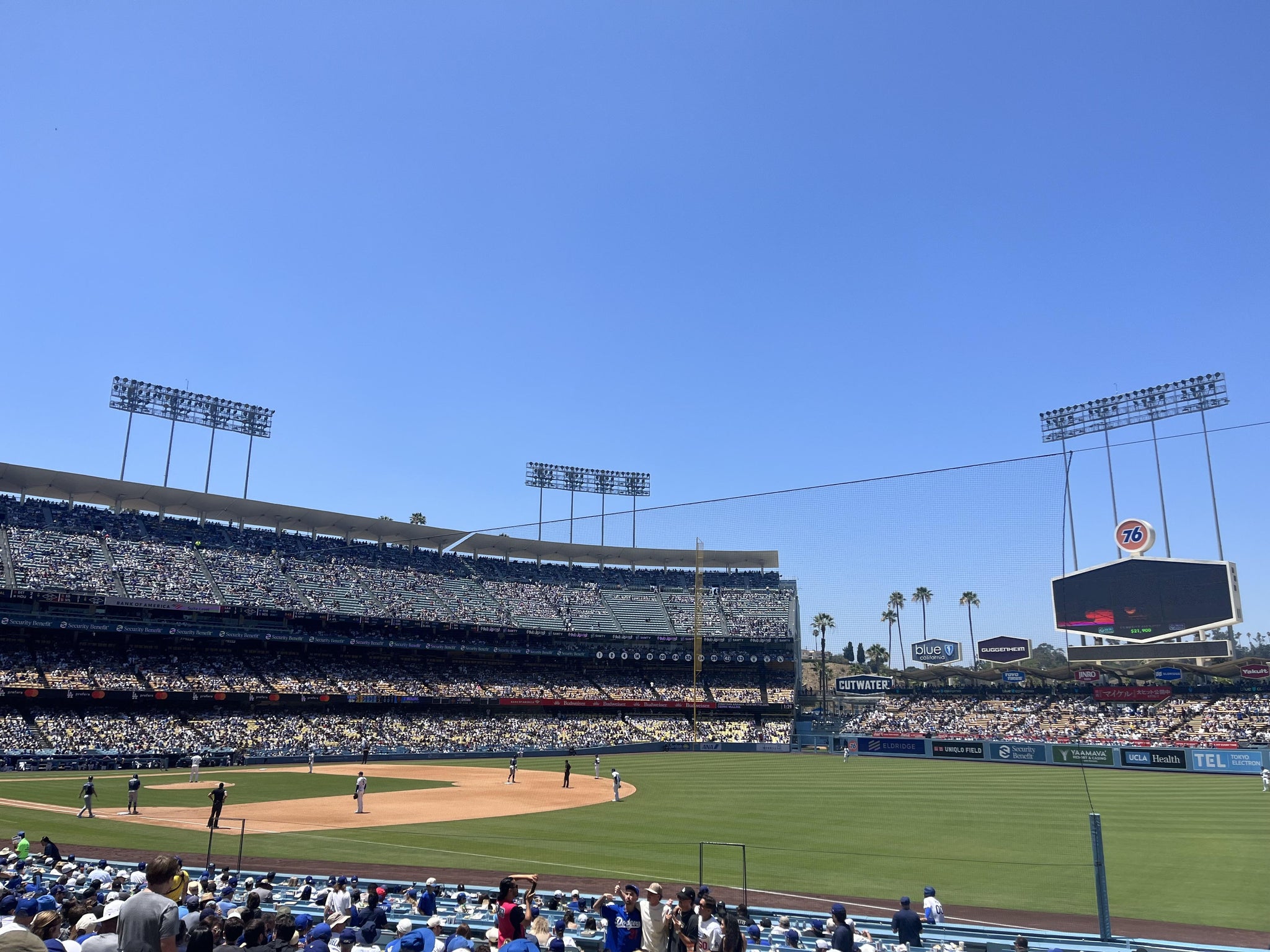 Real Fan View taken from Section 40 FD at UNIQLO Field at Dodger Stadium by Ann M