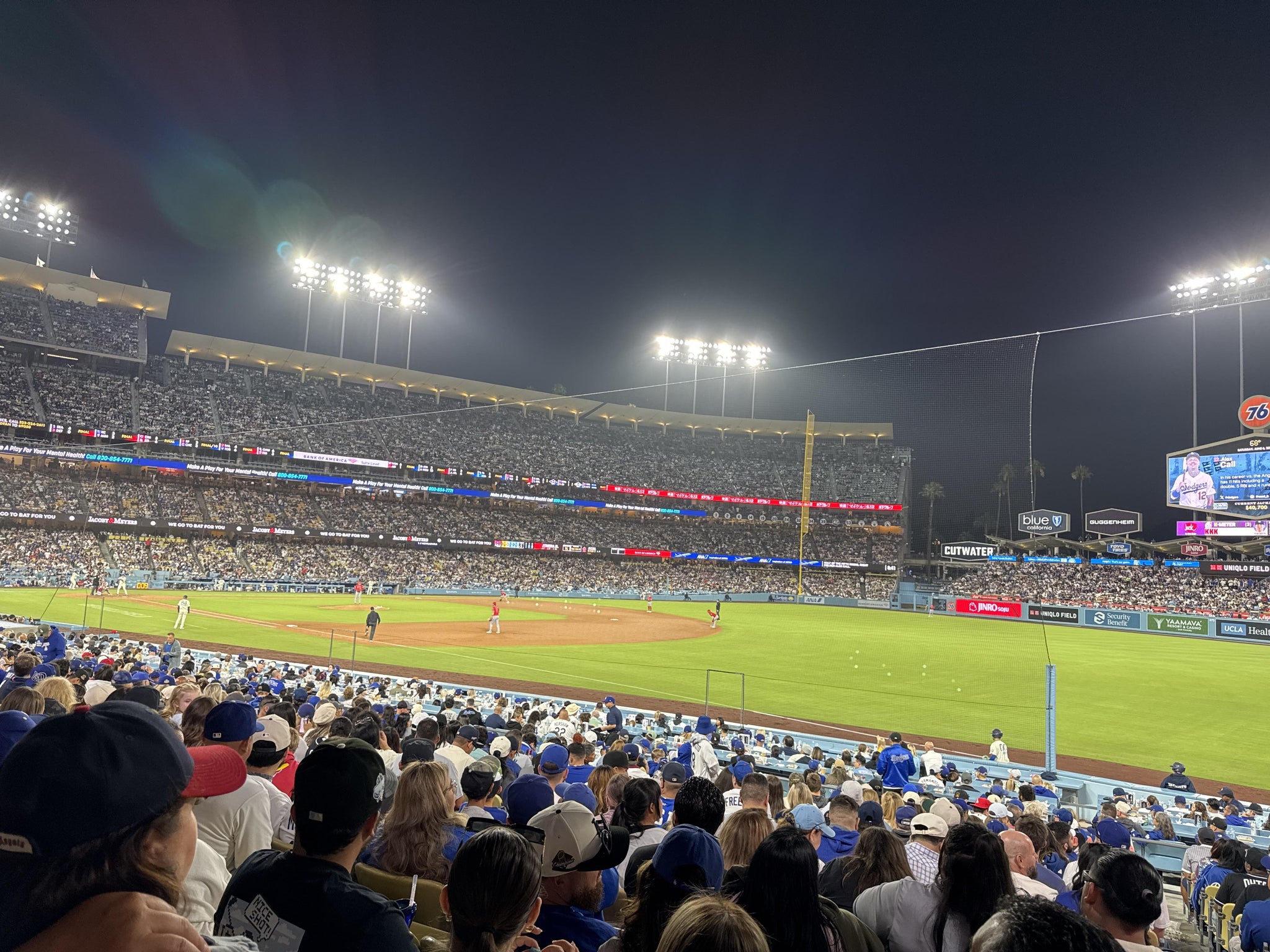 Real Fan View taken from Section 40 FD at UNIQLO Field at Dodger Stadium by Anonymous User