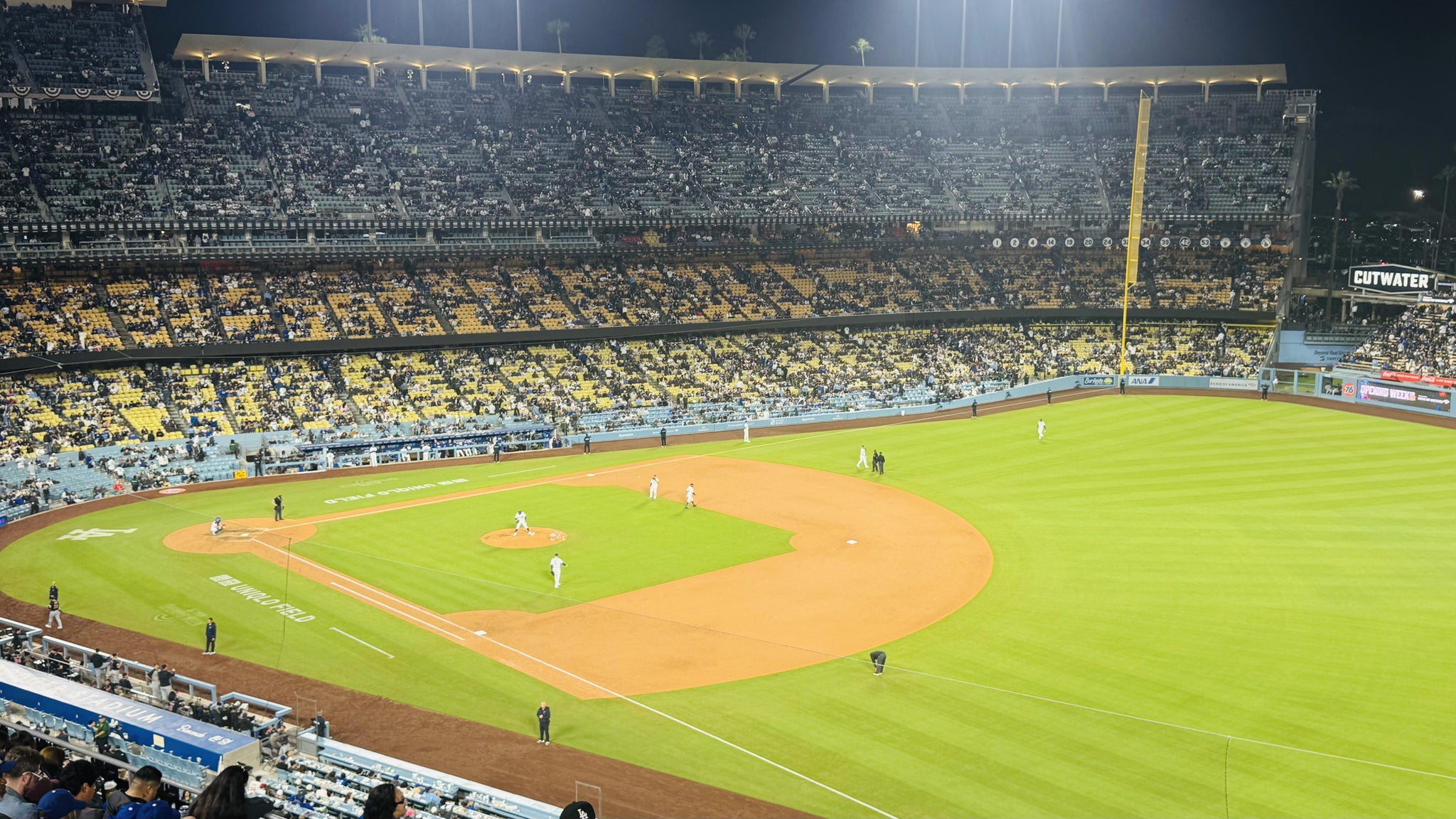 Real Fan View taken from Section 40 RS at UNIQLO Field at Dodger Stadium by Edwin B