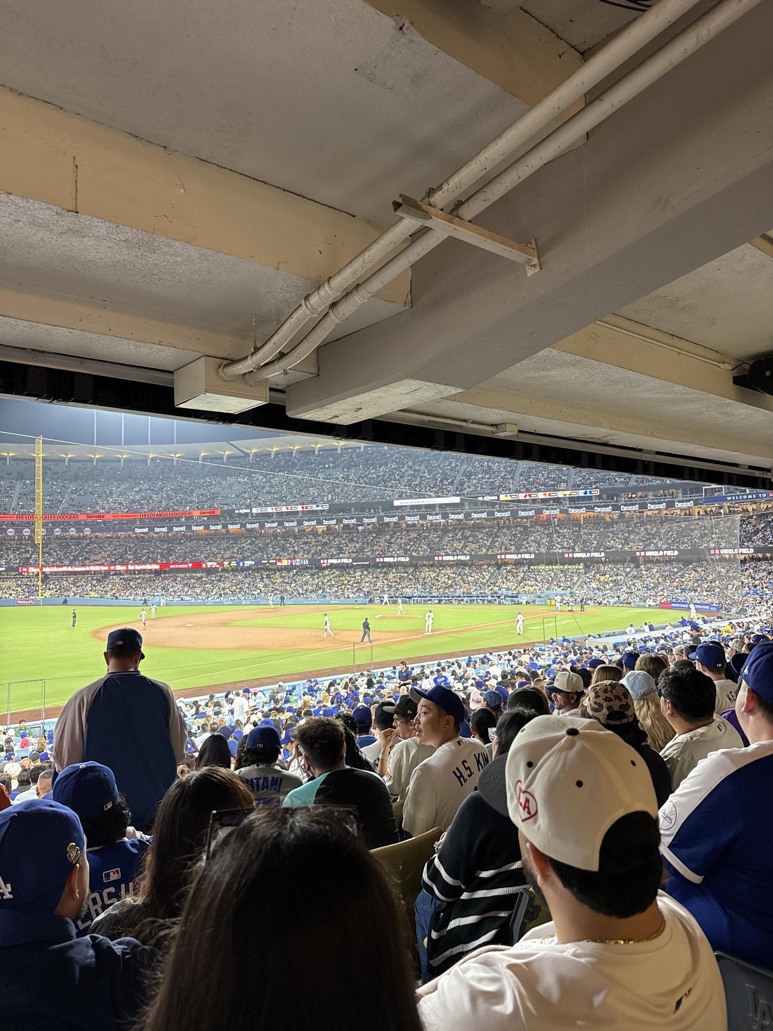 Real Fan View taken from Section 41 FD at UNIQLO Field at Dodger Stadium by Christian S