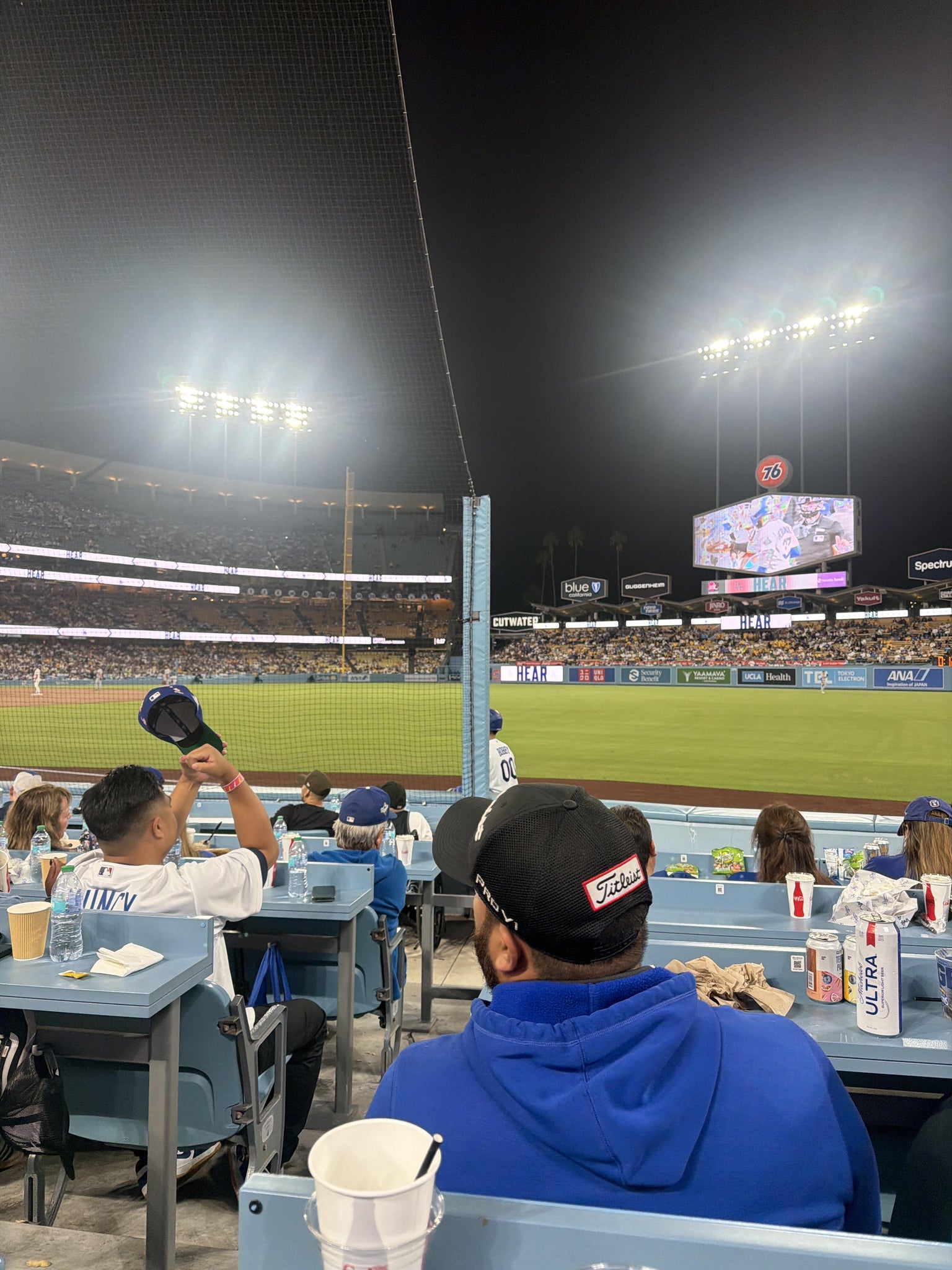 Real Fan View taken from Section 42 BL at UNIQLO Field at Dodger Stadium by Gaston G