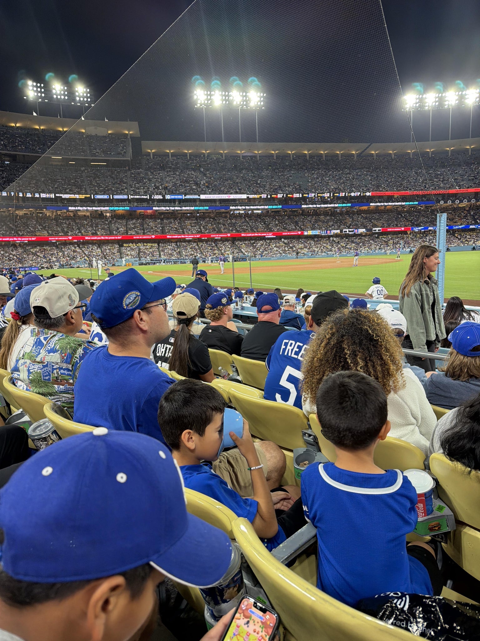Real Fan View taken from Section 42 FD at UNIQLO Field at Dodger Stadium by Abigail C