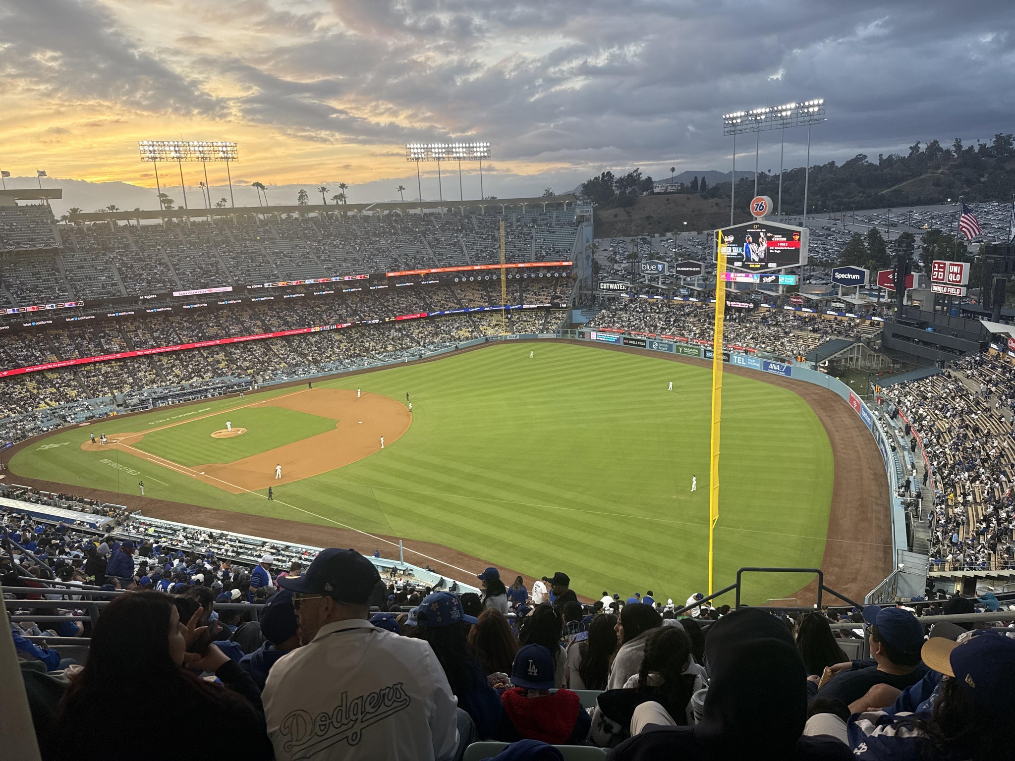 Real Fan View taken from Section 42 RS at UNIQLO Field at Dodger Stadium by Rocio R