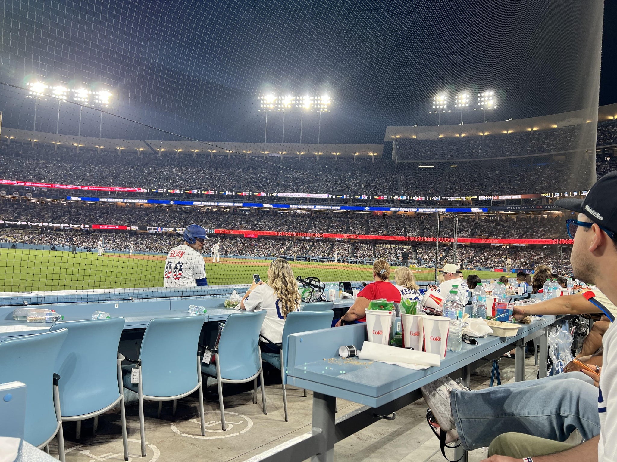 Real Fan View taken from Section 43 BL at UNIQLO Field at Dodger Stadium by Elsa I