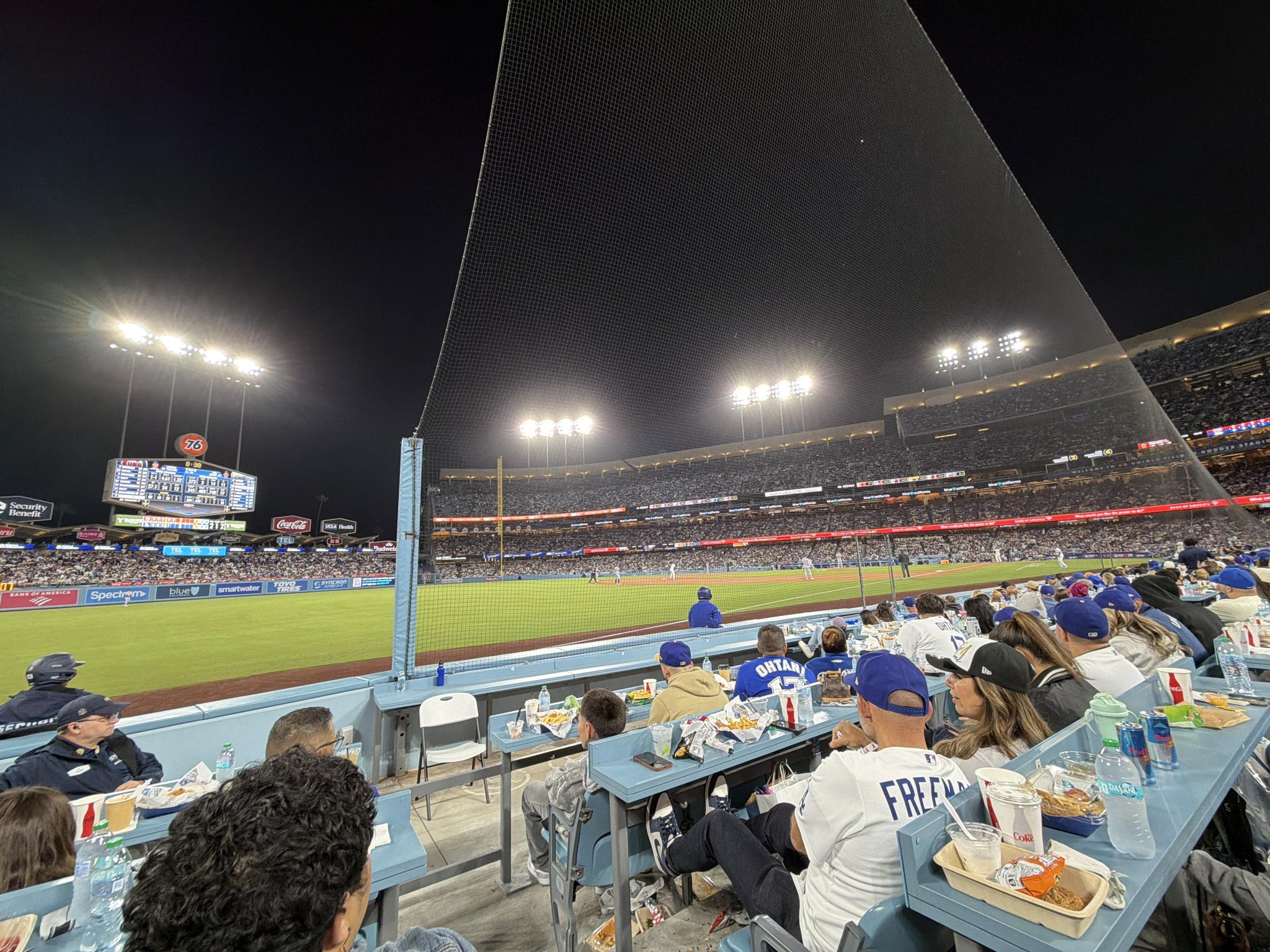 Real Fan View taken from Section 43 BL at UNIQLO Field at Dodger Stadium by Emanuel S